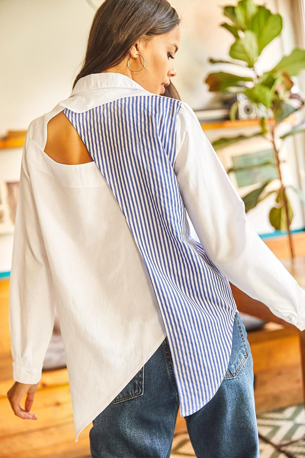 Blue Oversize Shirt, , large image number 0