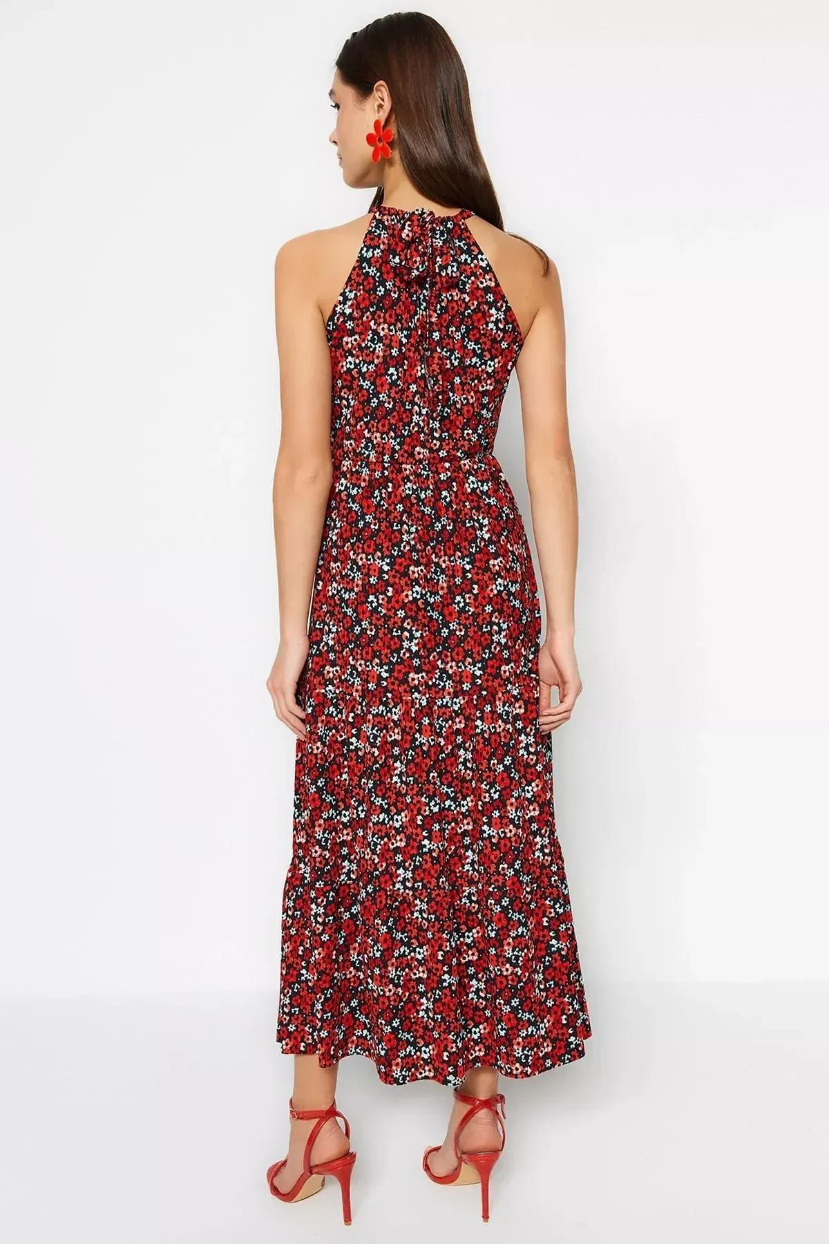 Multicolour Floral Skater Dress, Multicolor, large image number 3