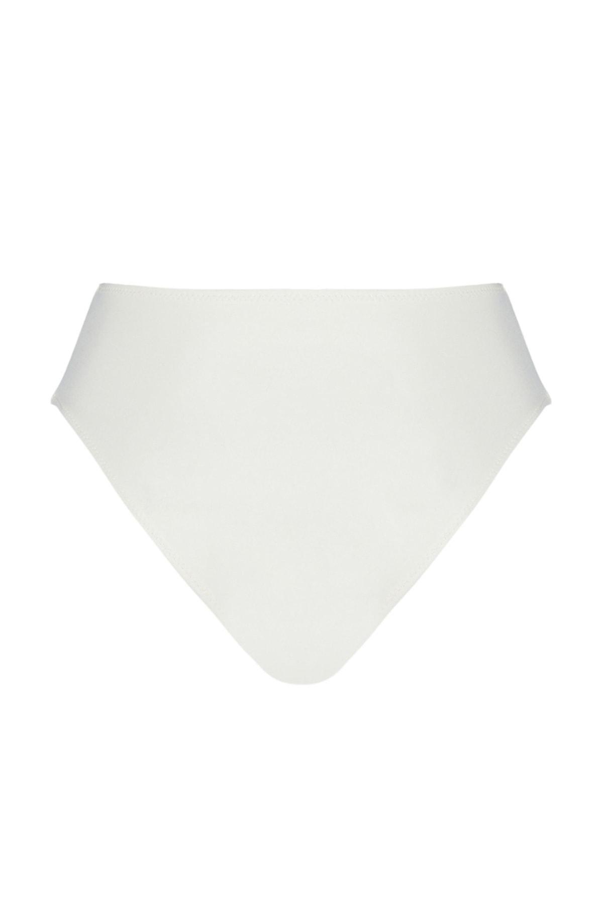 Ecru High Waist Belted Bikini Bottom, , large image number 7
