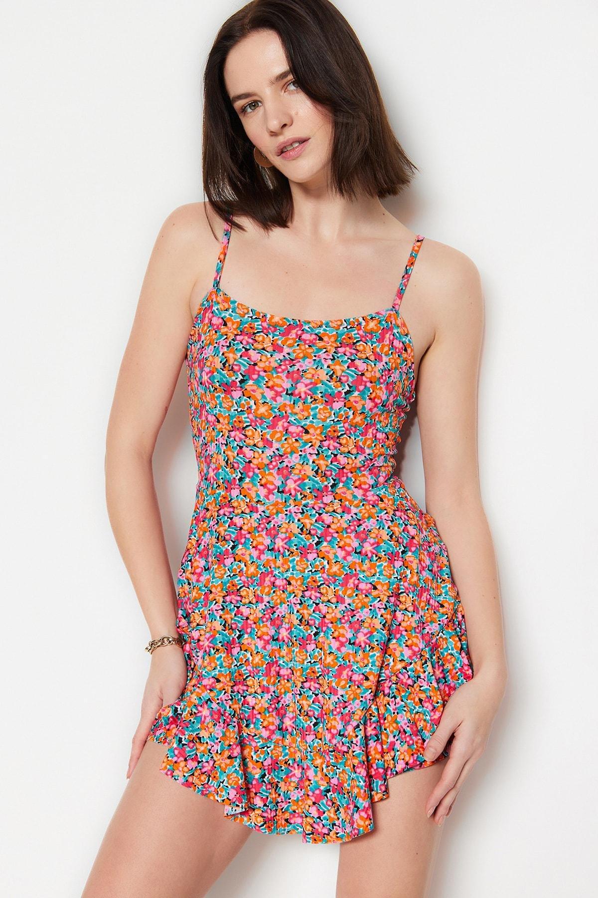 Multicolour Square Collar Jumpsuit, , large image number 2