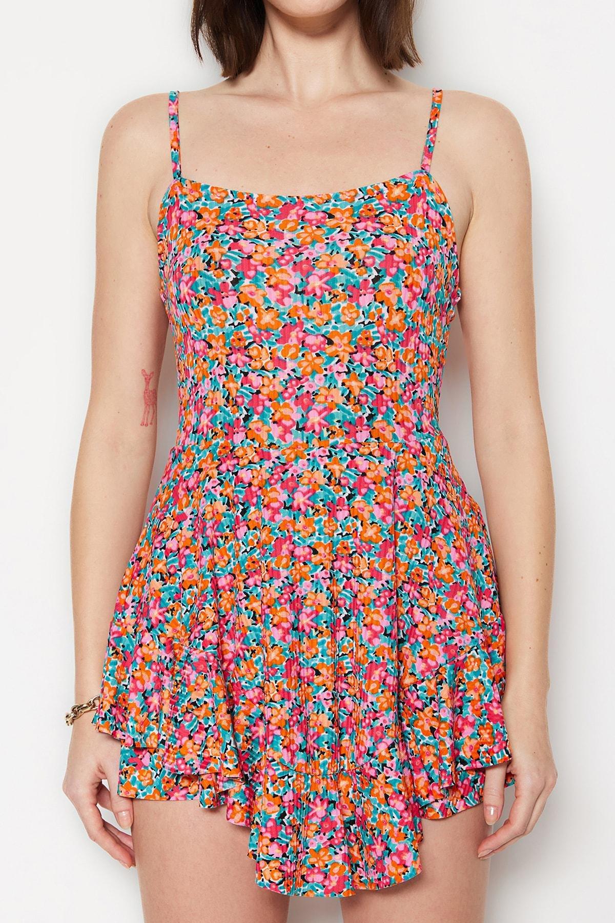 Multicolour Square Collar Jumpsuit, , large image number 3