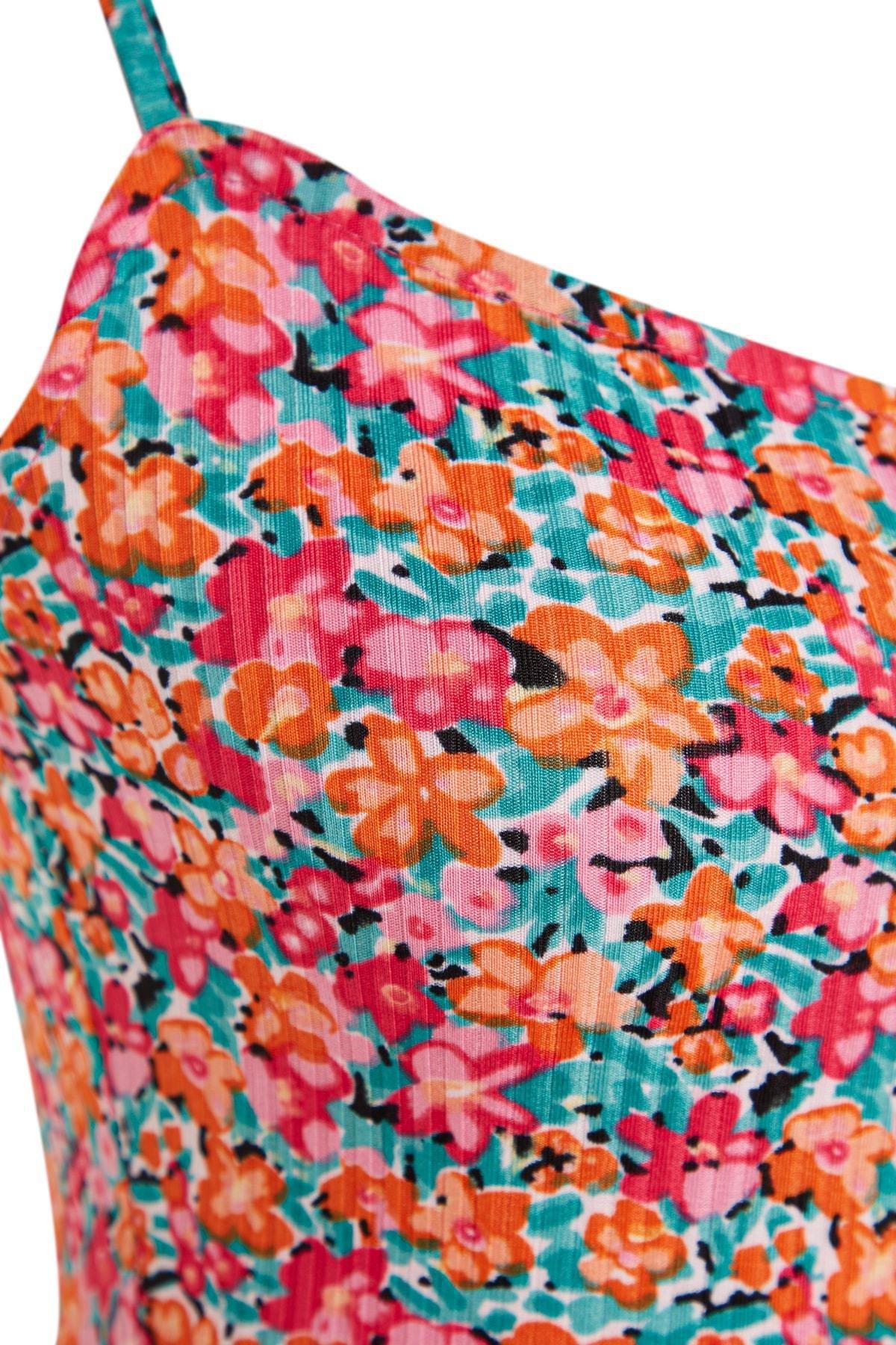 Multicolour Square Collar Jumpsuit, , large image number 6