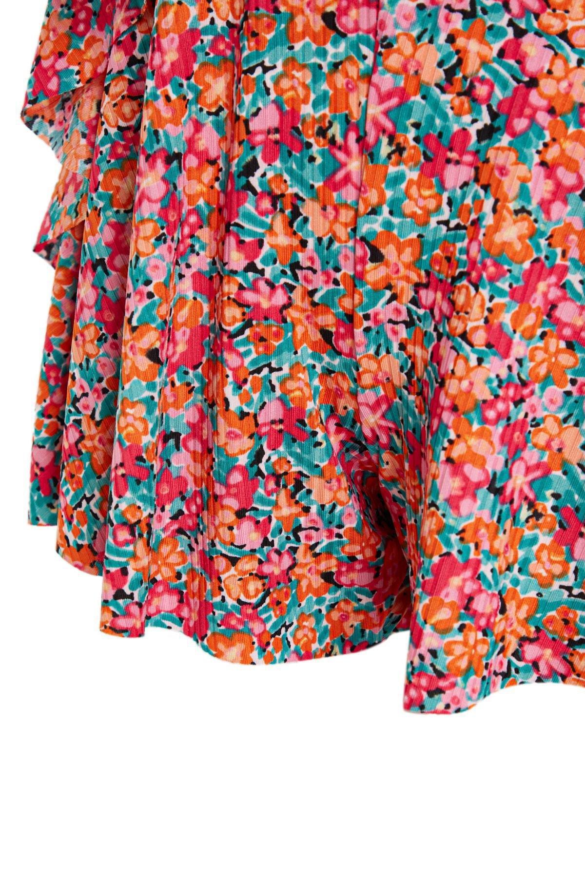 Multicolour Square Collar Jumpsuit, , large image number 7