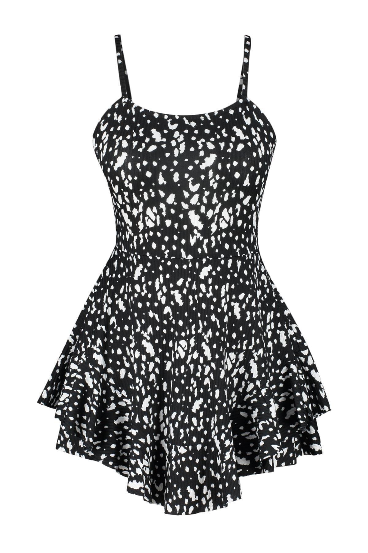 Black Square Collar Jumpsuit, , large image number 5