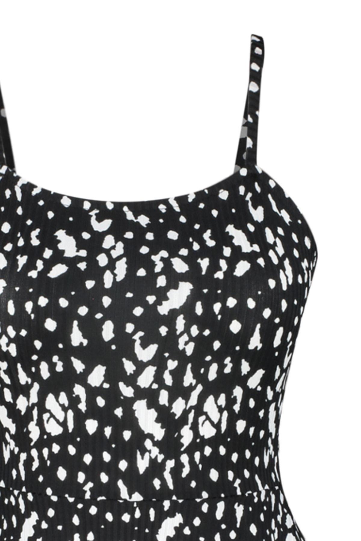Black Square Collar Jumpsuit, , large image number 6