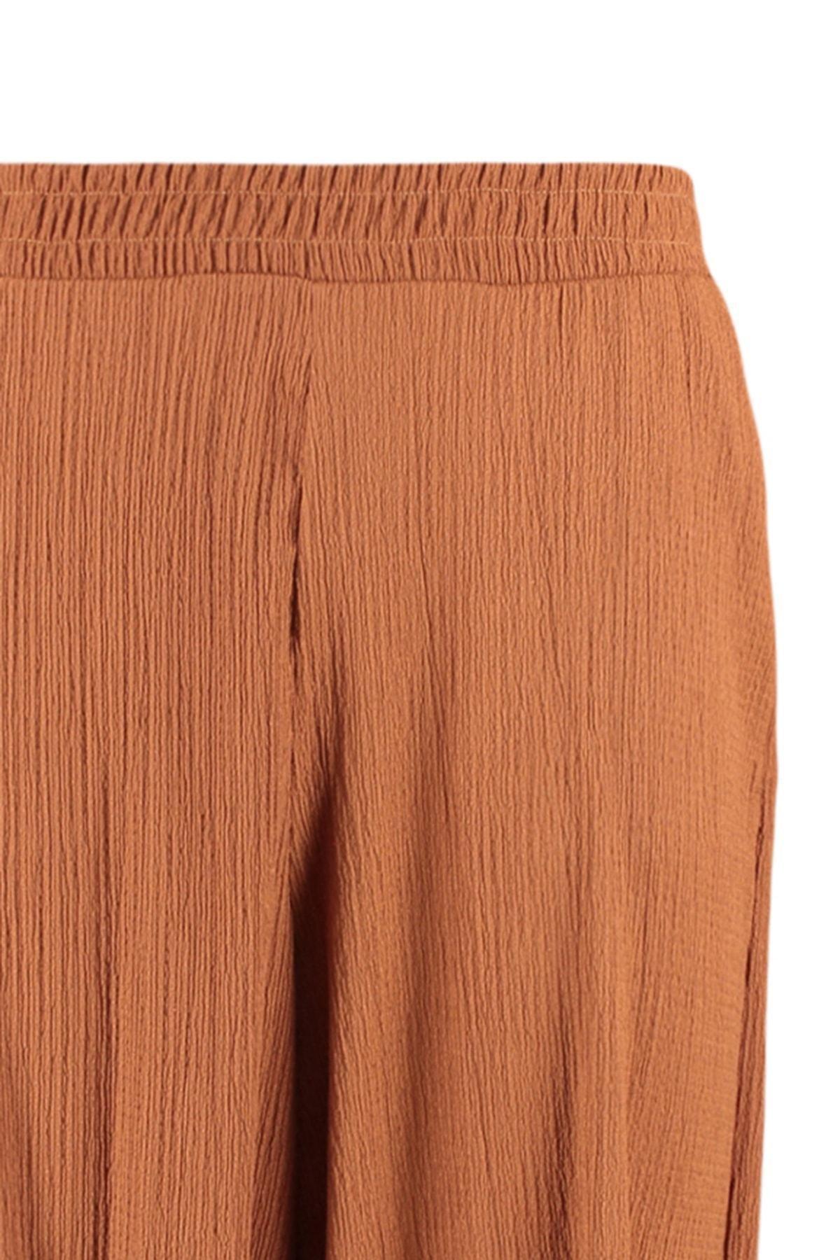 Trendyol - Brown Carrot Pants Plus Size Pants