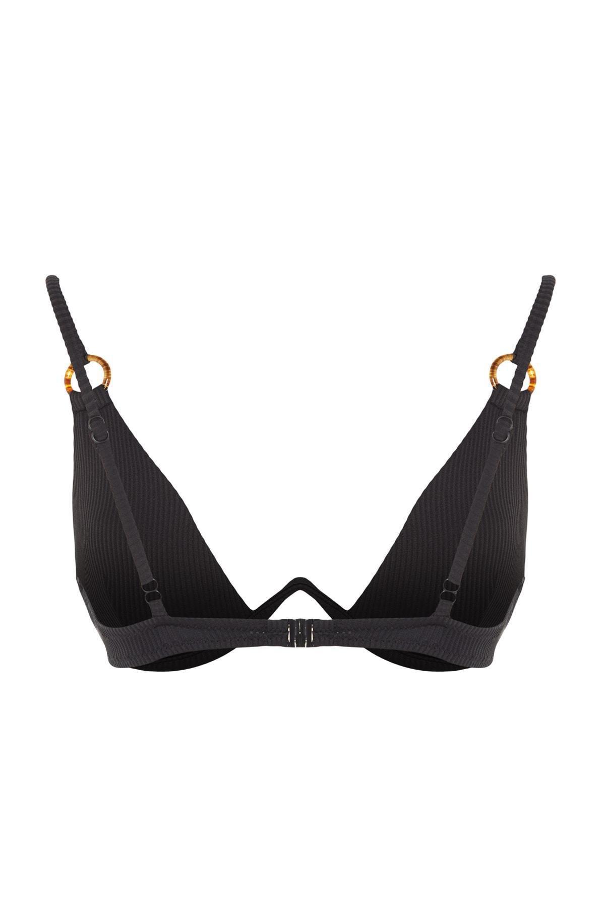 Black Balconette Bikini Top, , large image number 6