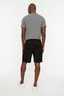 Trendyol - Black Mid Waist Midi Shorts