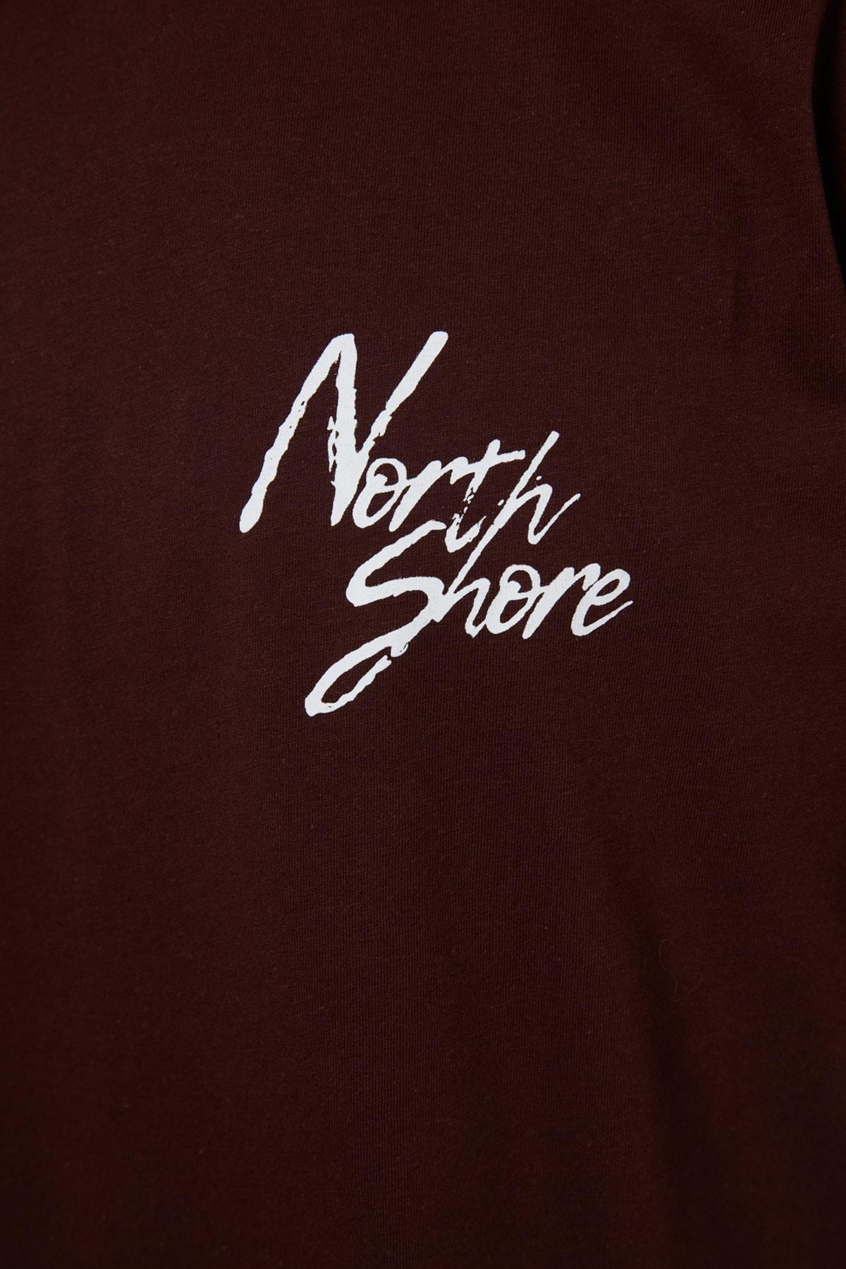 Brown Crew Neck Printed T-Shirt, , large image number 6