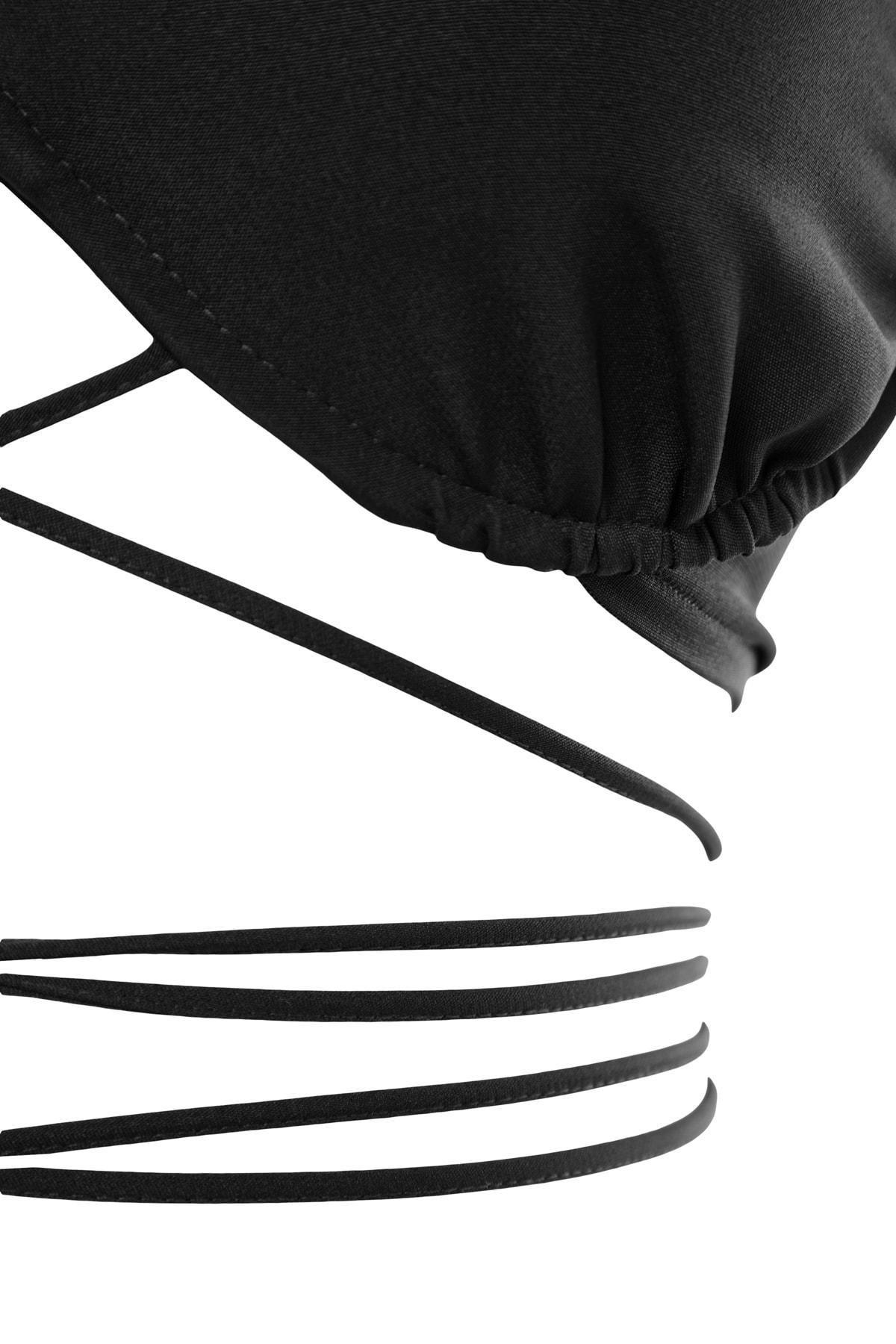 Black Halter Neck Cropped Top, , large image number 7