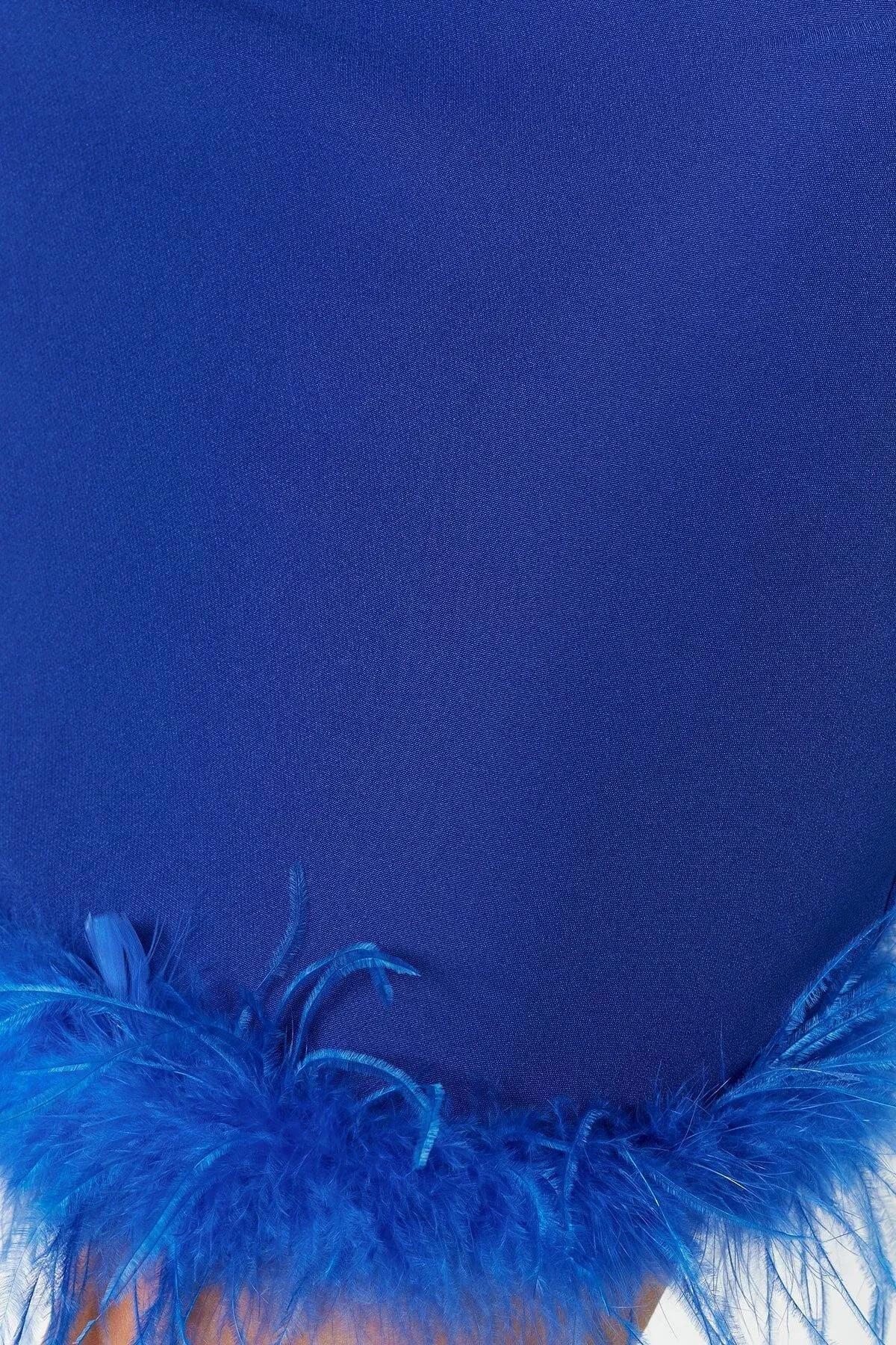 Blue Bodycon Dress, Dark blue, large image number 4