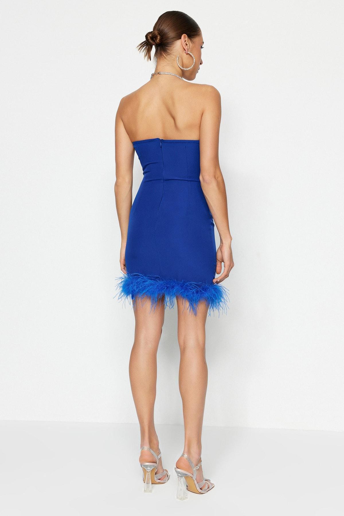 Blue Bodycon Dress, , large image number 5
