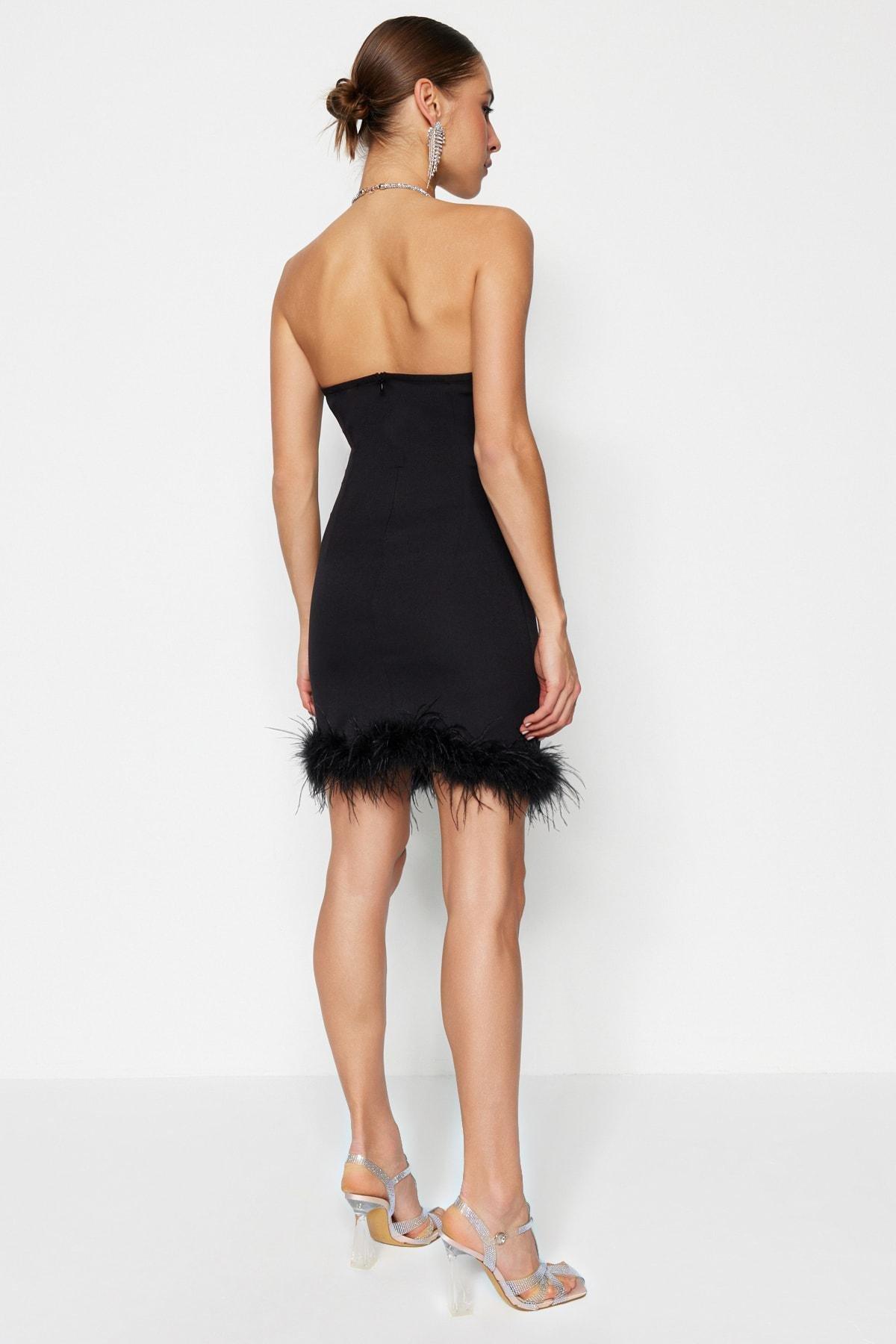 Black Bodycon Halter Neck Dress, , large image number 5