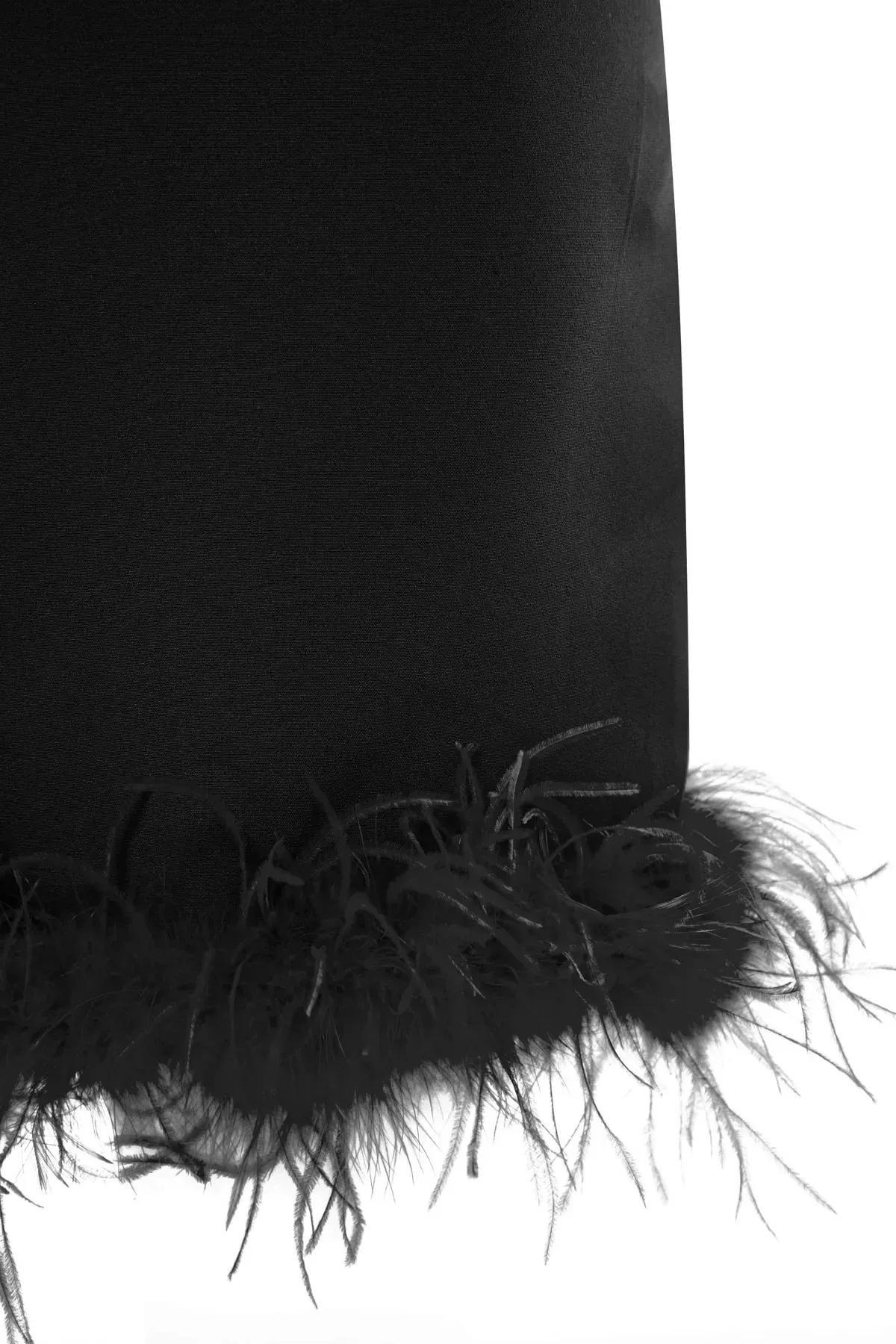 Black Bodycon Halter Neck Dress, Black, large image number 7