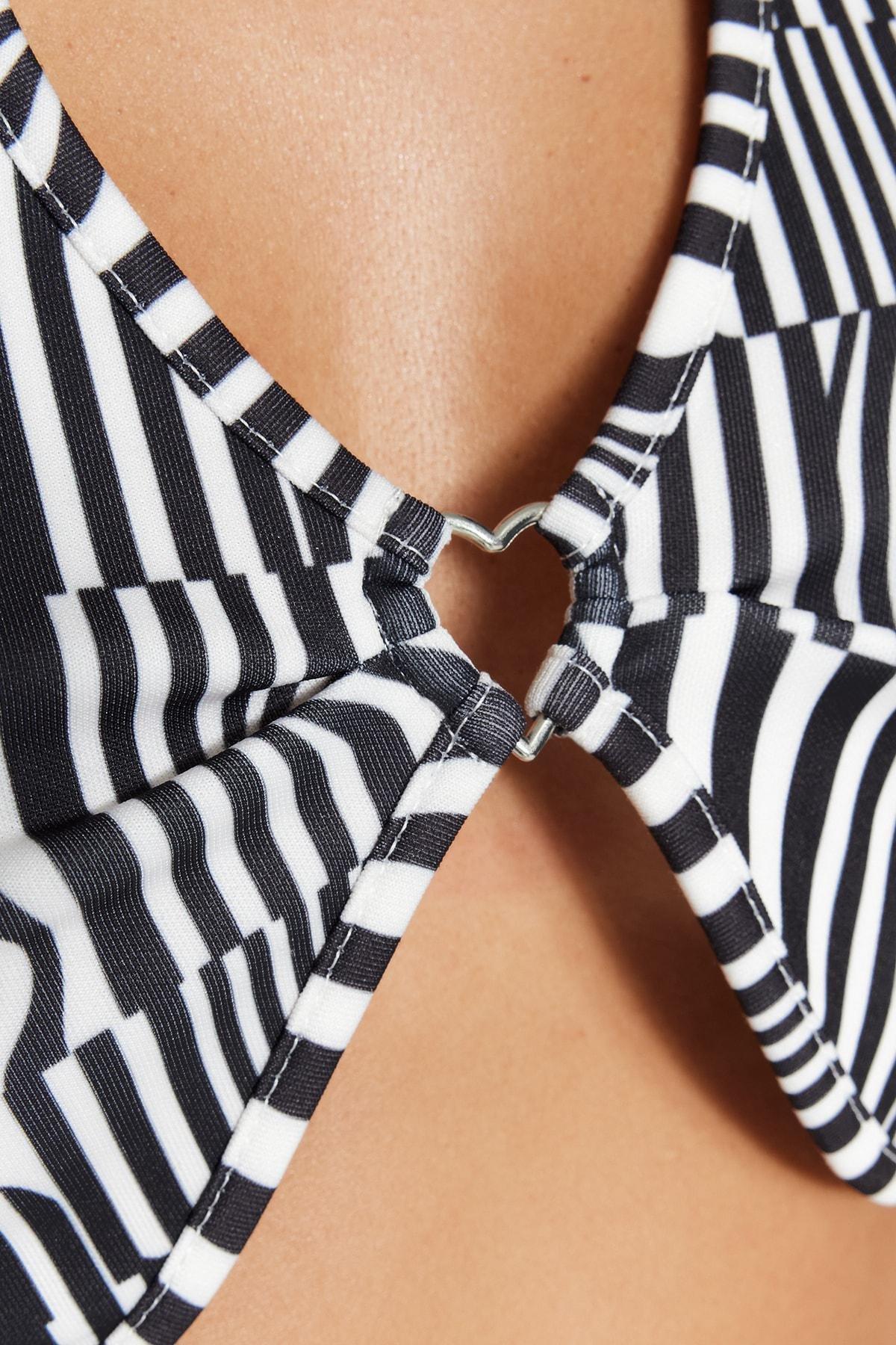 Multicolour Striped Crop Top, , large image number 3