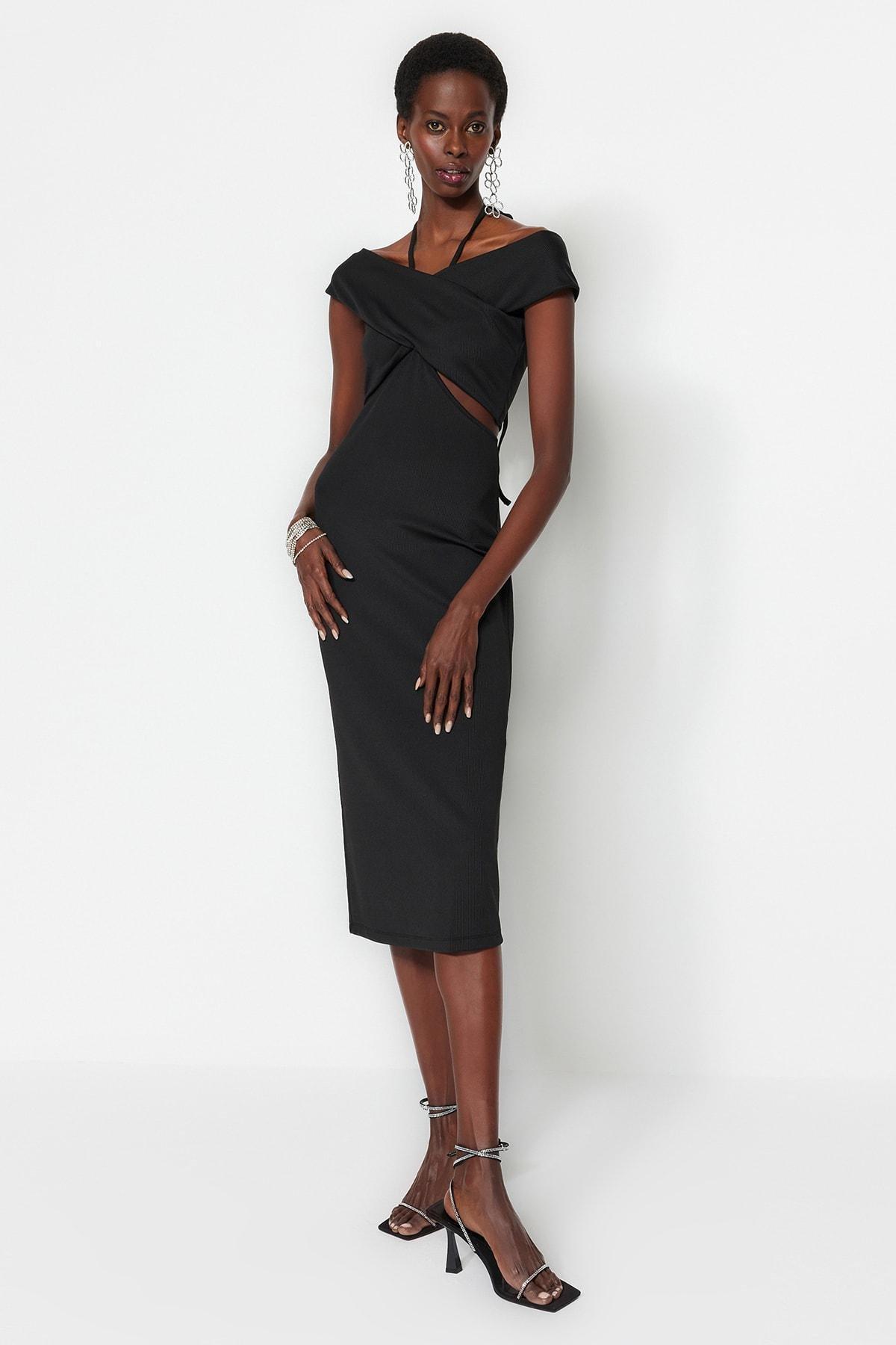 Black Bodycon Dress, , large image number 1