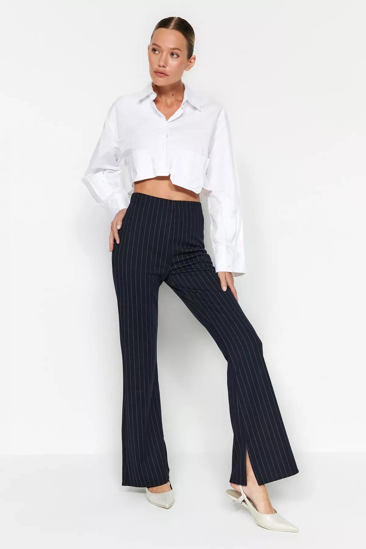 بنطال مخطط، كحلي, Dark blue, large image number 2