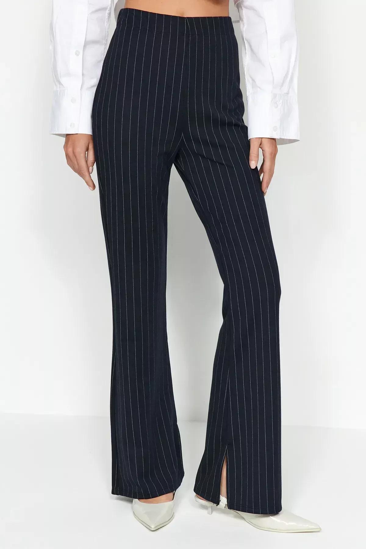 بنطال مخطط، كحلي, Dark blue, large image number 4