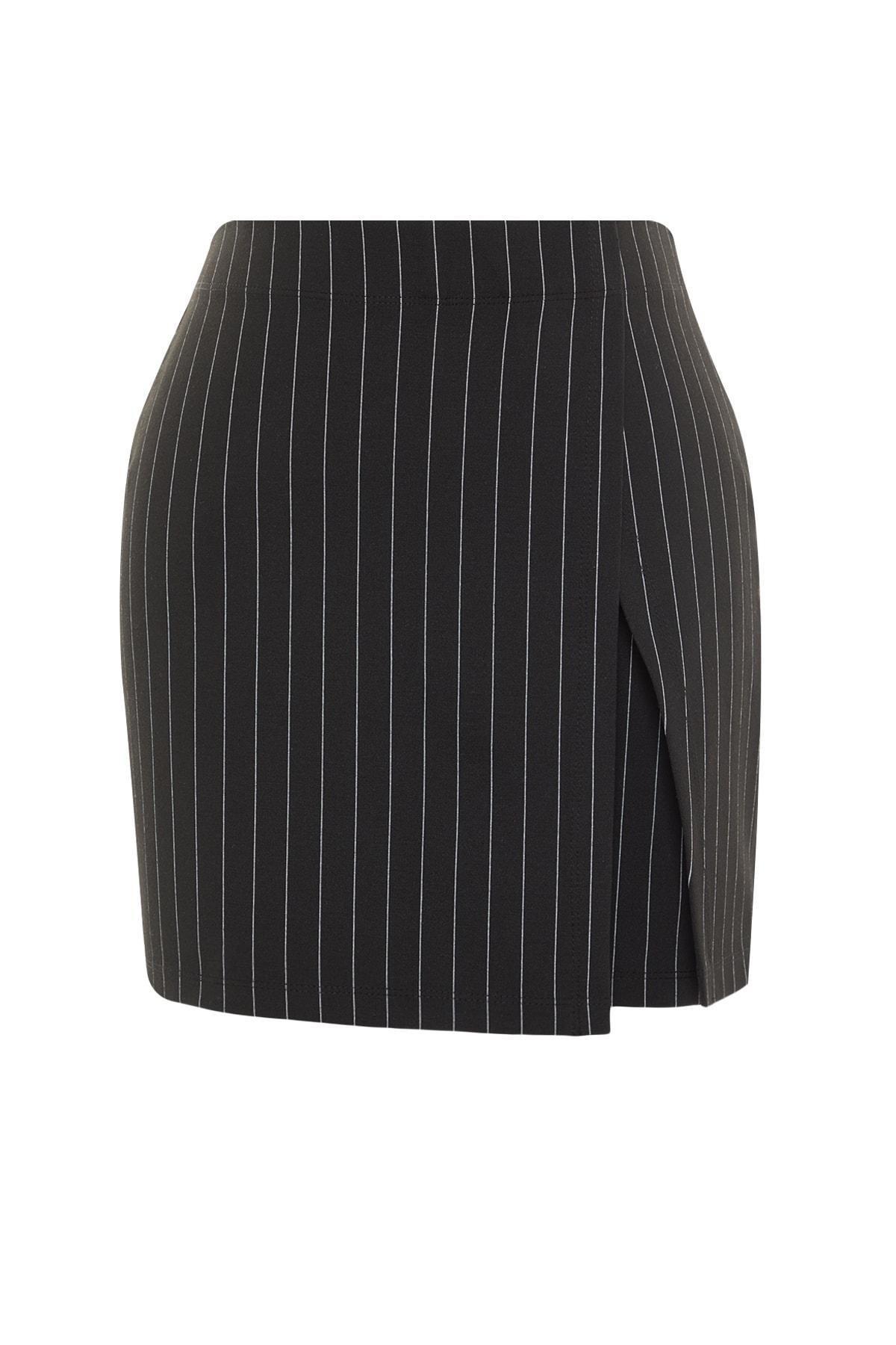 Black High Waist Shorts, , large image number 5