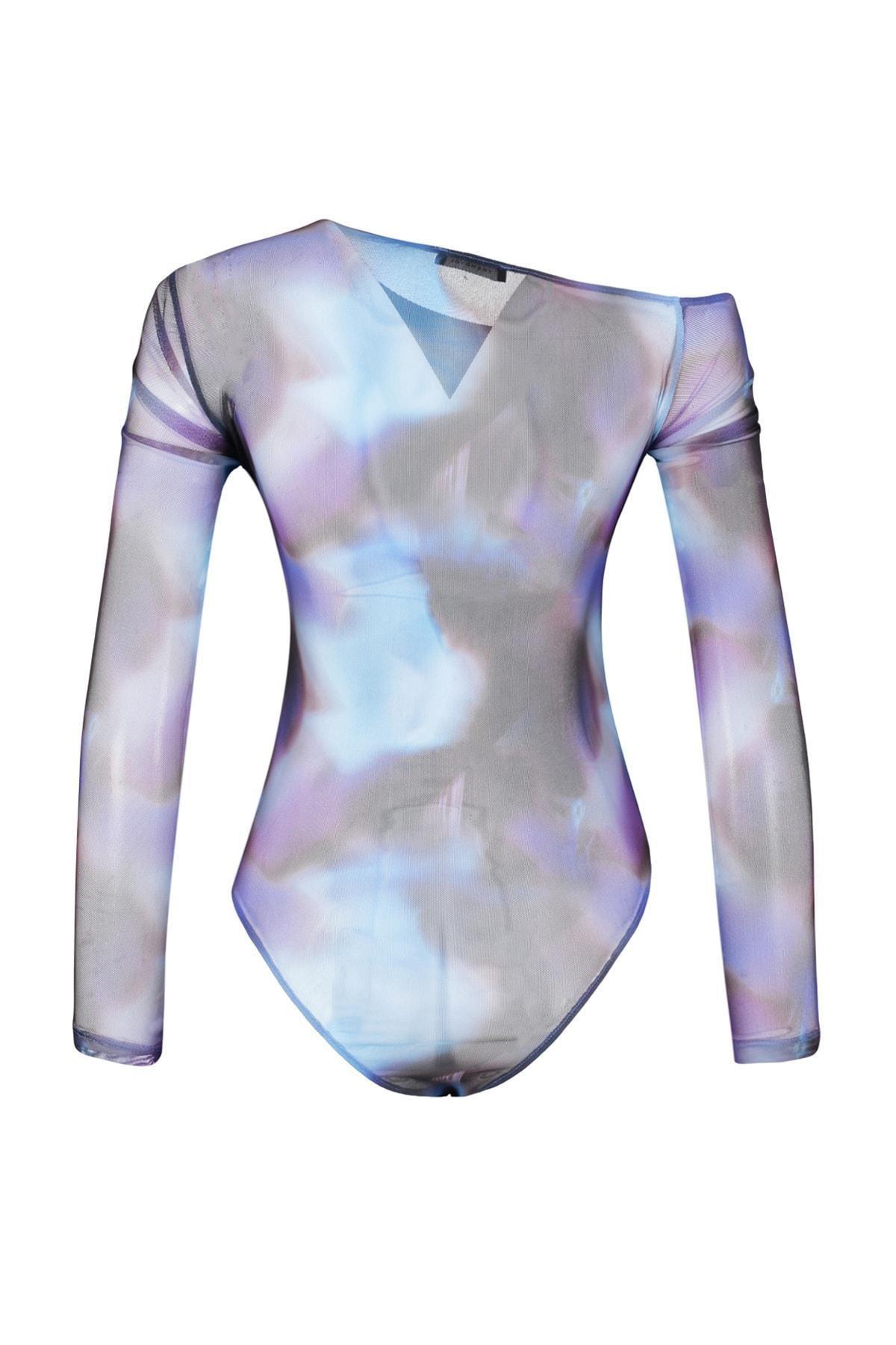 Patterned Tulle Knitted Body, , large image number 7