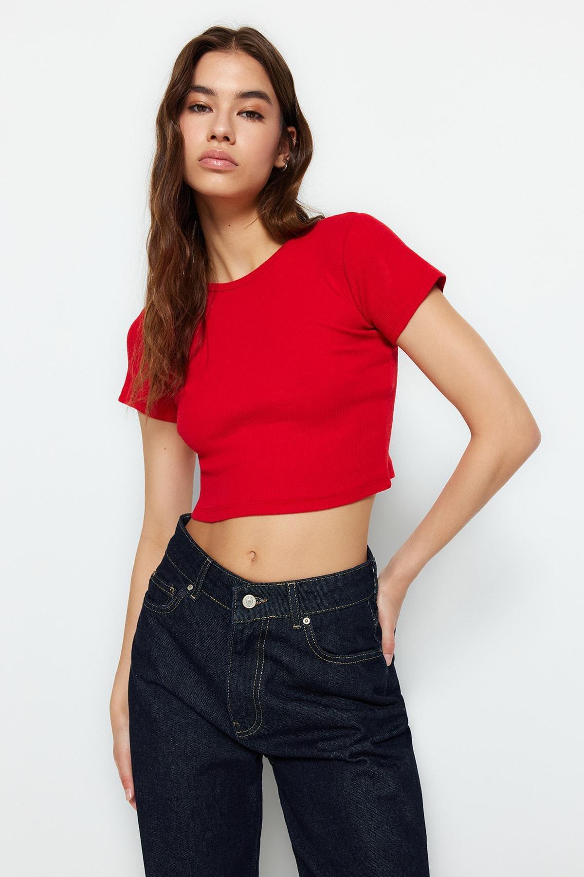Blouse - Red - Slim fit, 2 pcs, Red, large image number 3