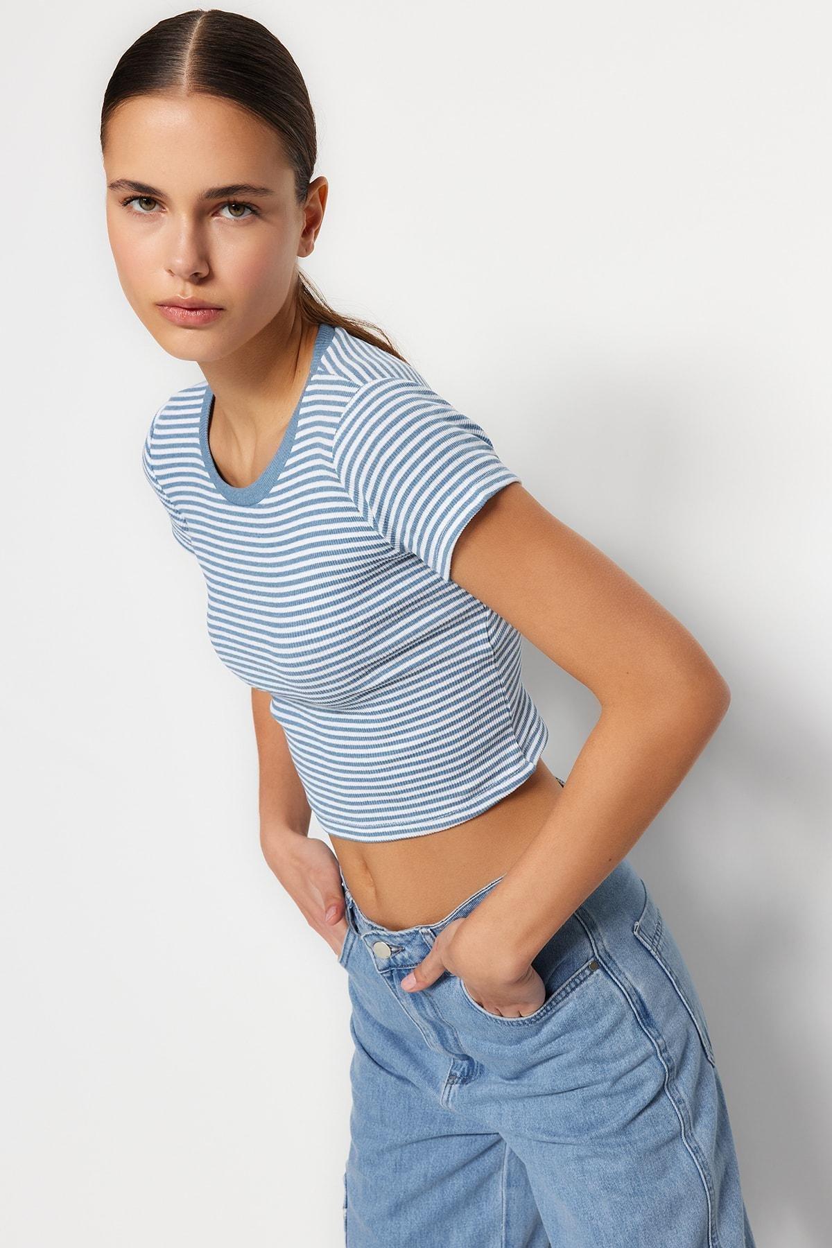 Multicolour Fitted Crop Top, Set Of 2, , large image number 2