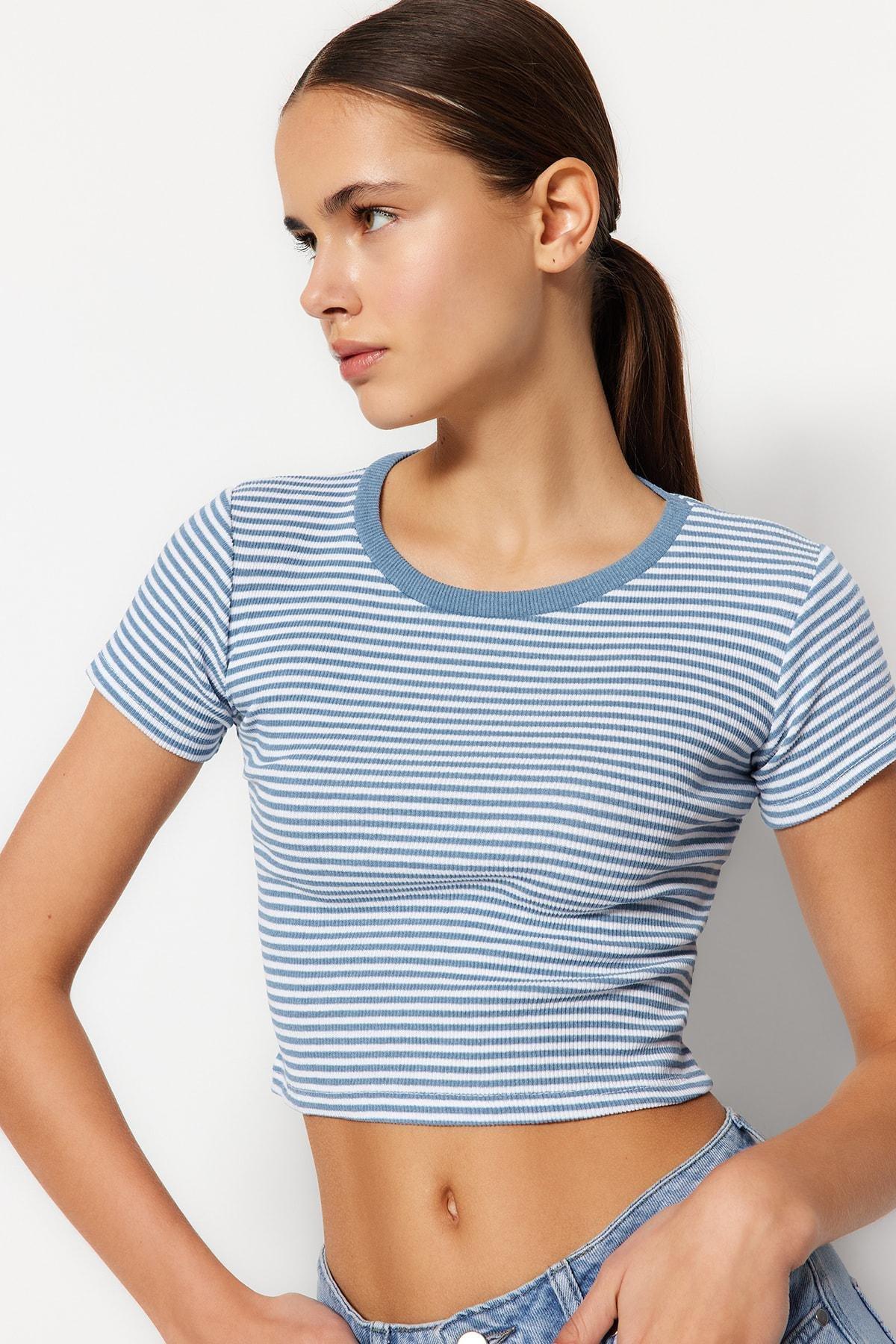Multicolour Fitted Crop Top, Set Of 2, , large image number 4