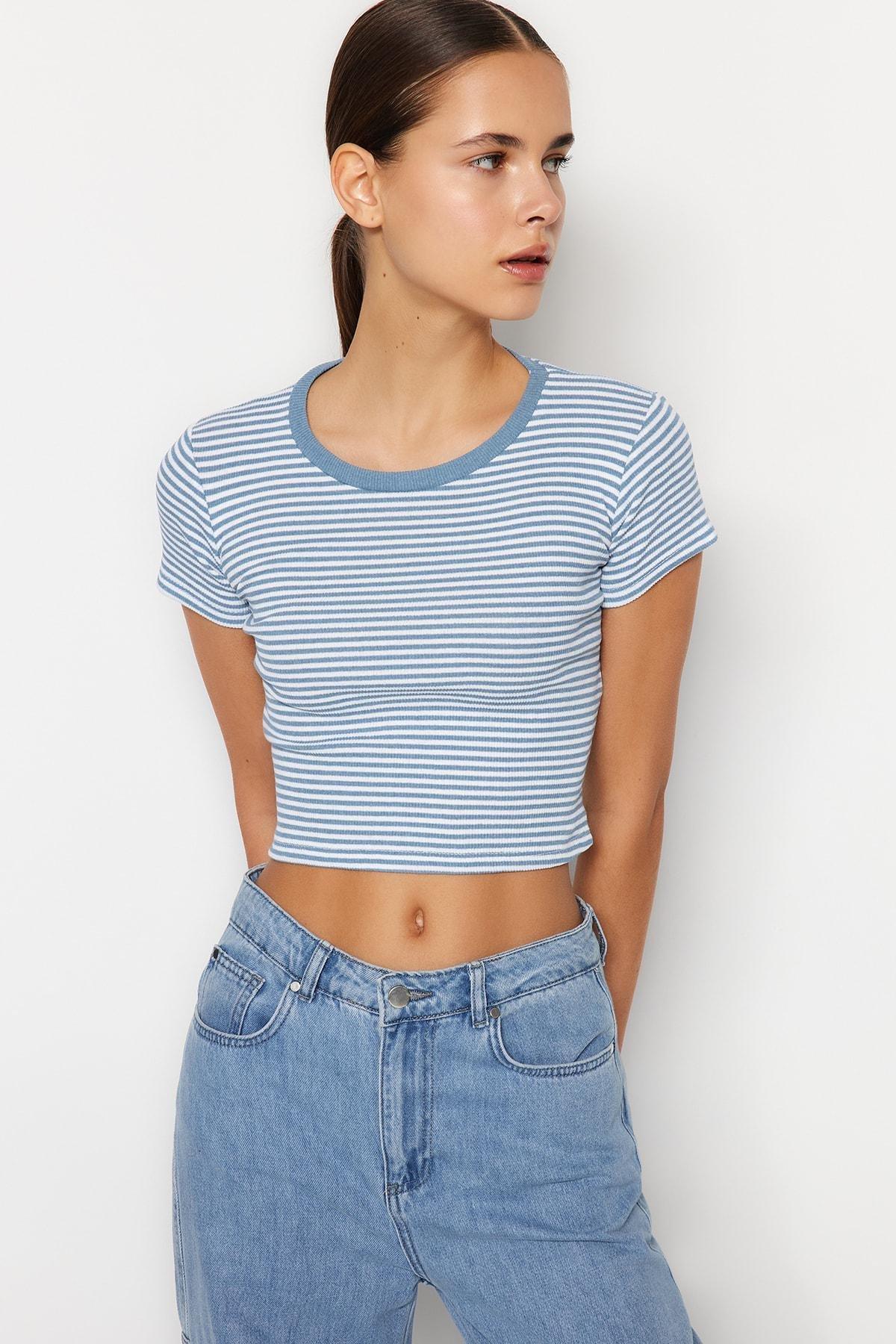 Multicolour Fitted Crop Top, Set Of 2, , large image number 5