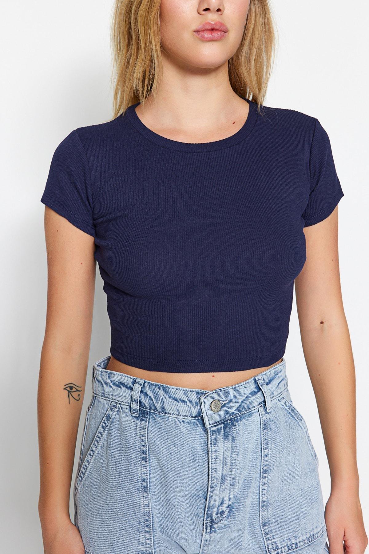 Multicolour Fitted Crop Top, Set Of 2, , large image number 7