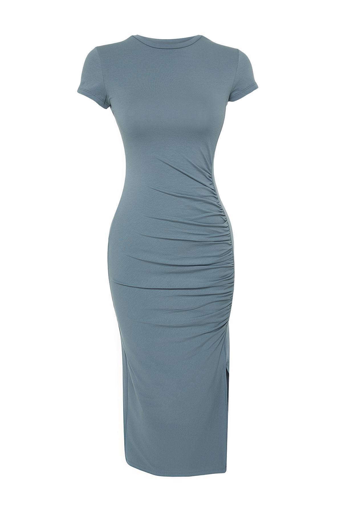 Blue Bodycon Dress, , large image number 5