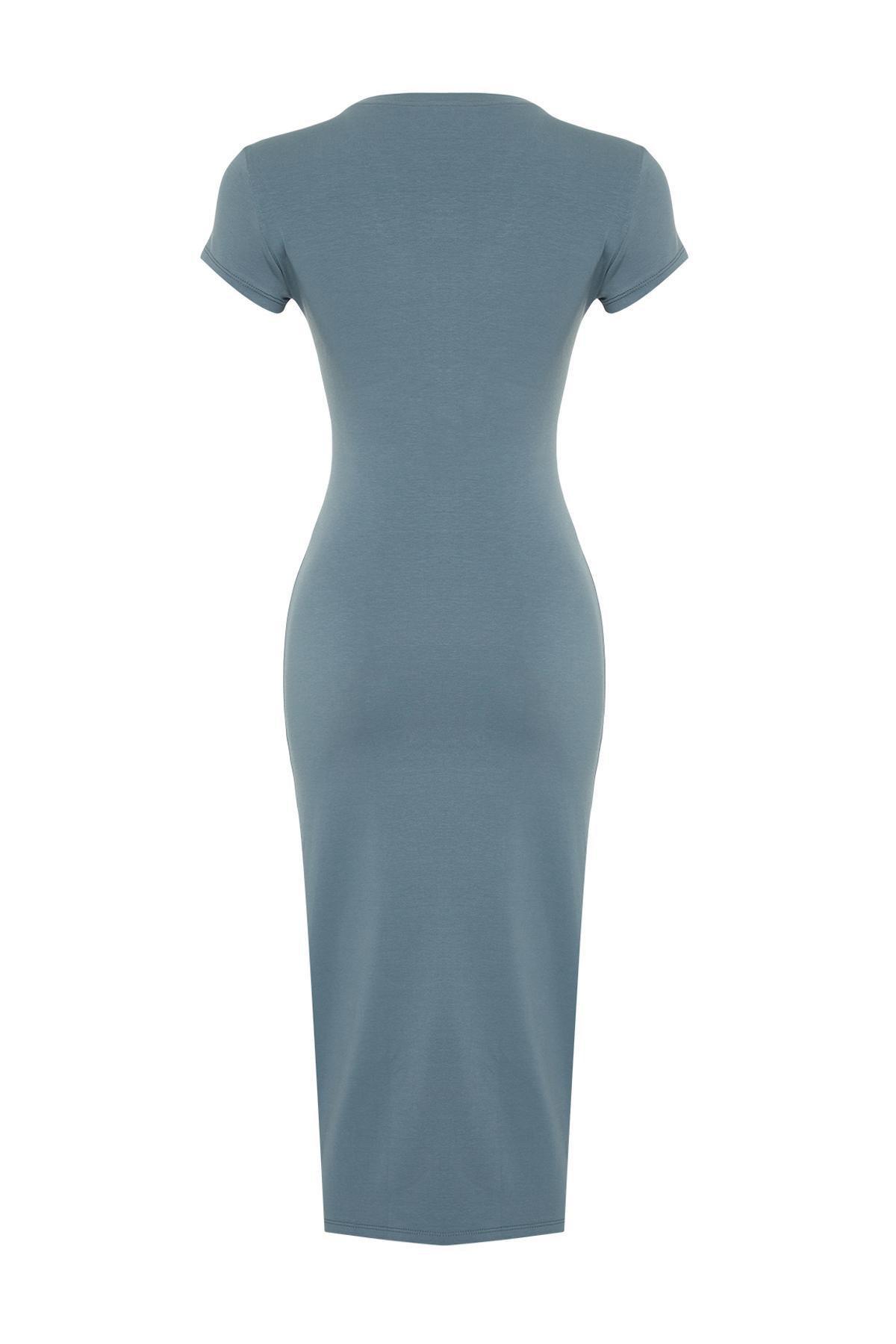 Blue Bodycon Dress, , large image number 6
