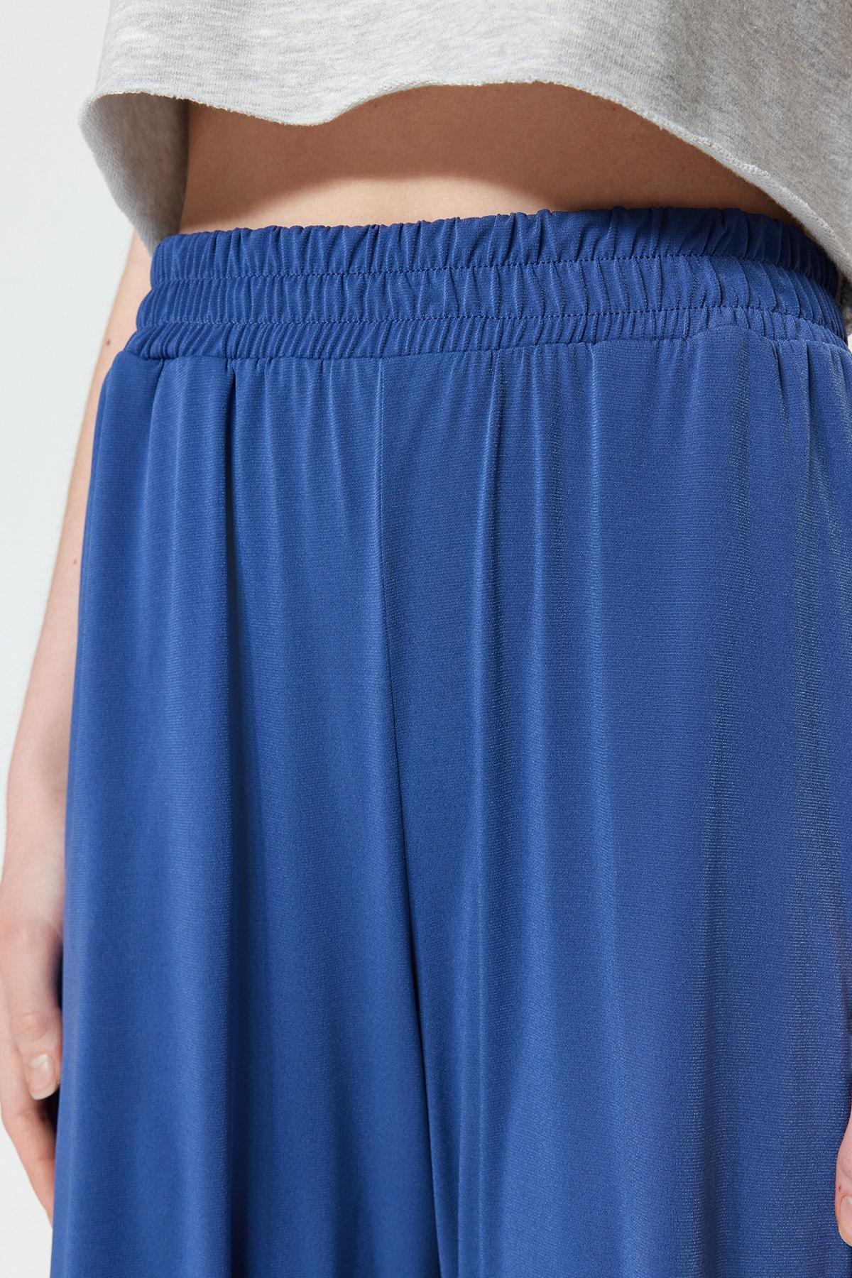 Navy Wide Leg Pants, , large image number 3