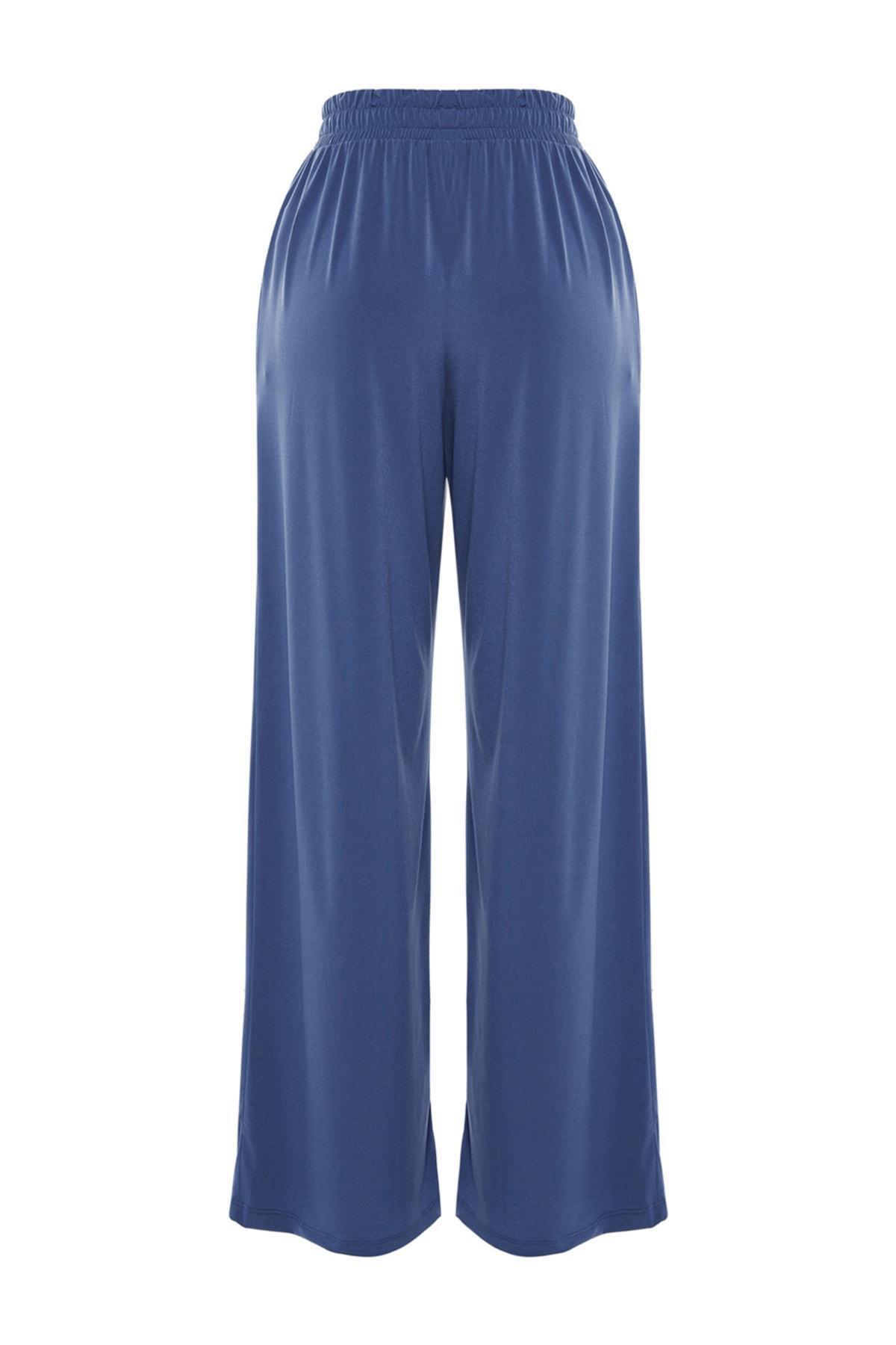 Navy Wide Leg Pants, , large image number 7
