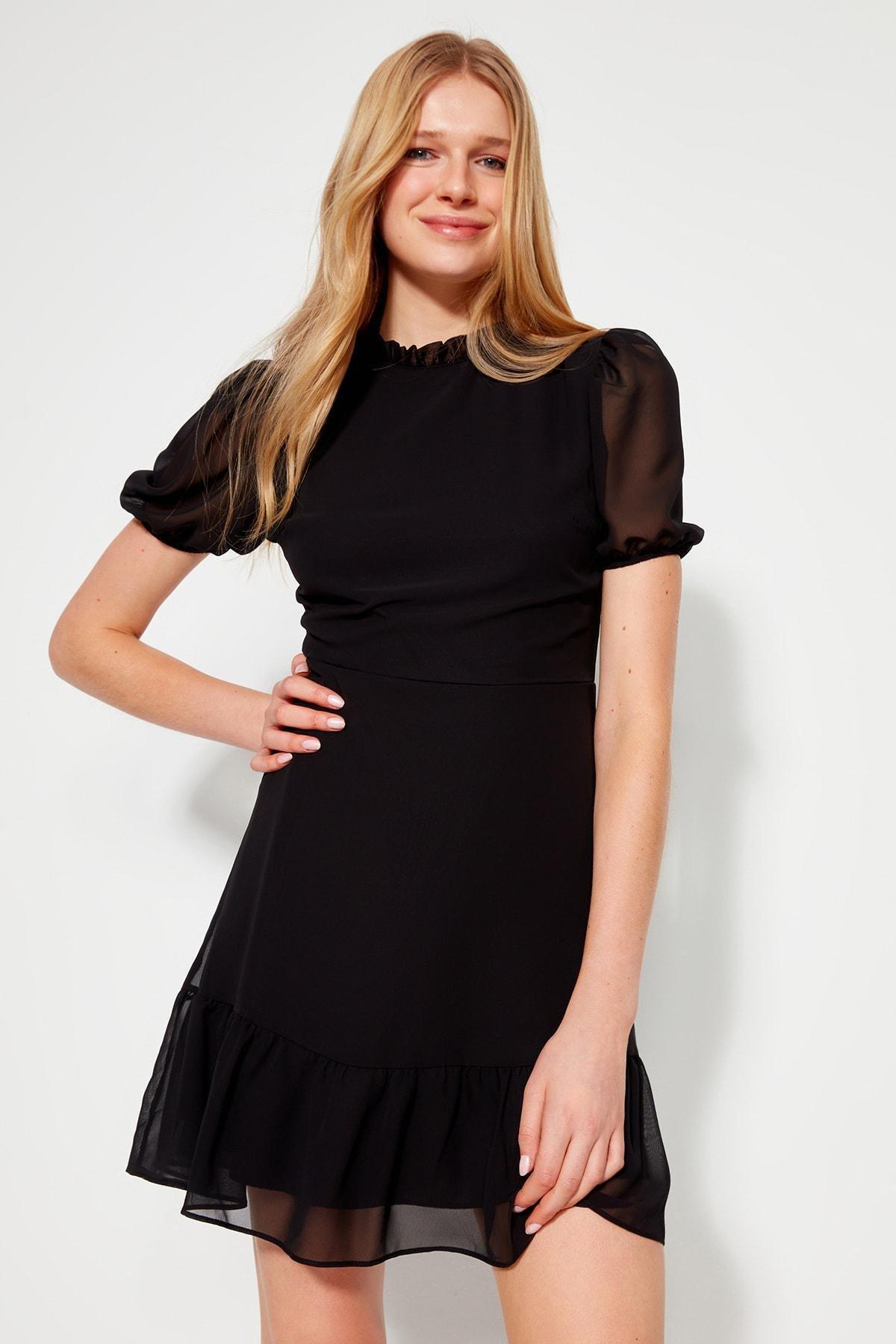 Black A-Line Dress, , large image number 0
