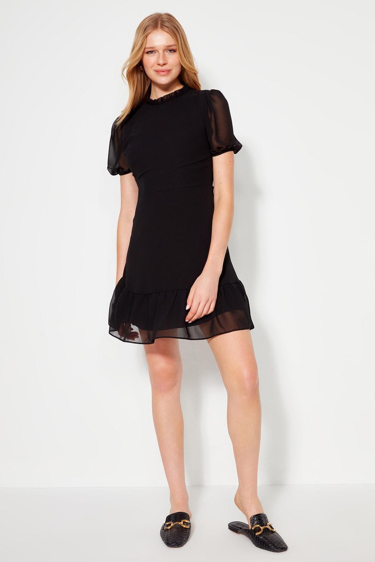 Black A-Line Dress, , large image number 1