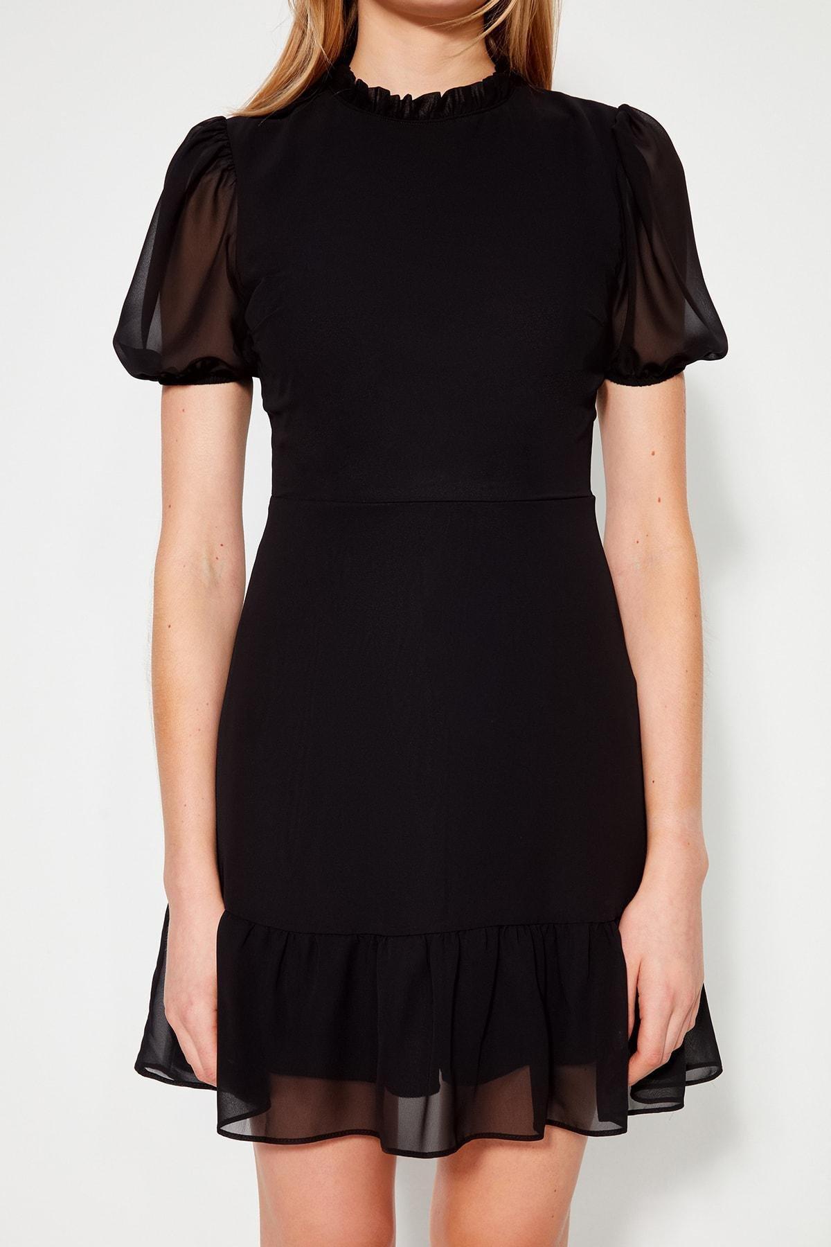 Black A-Line Dress, , large image number 3