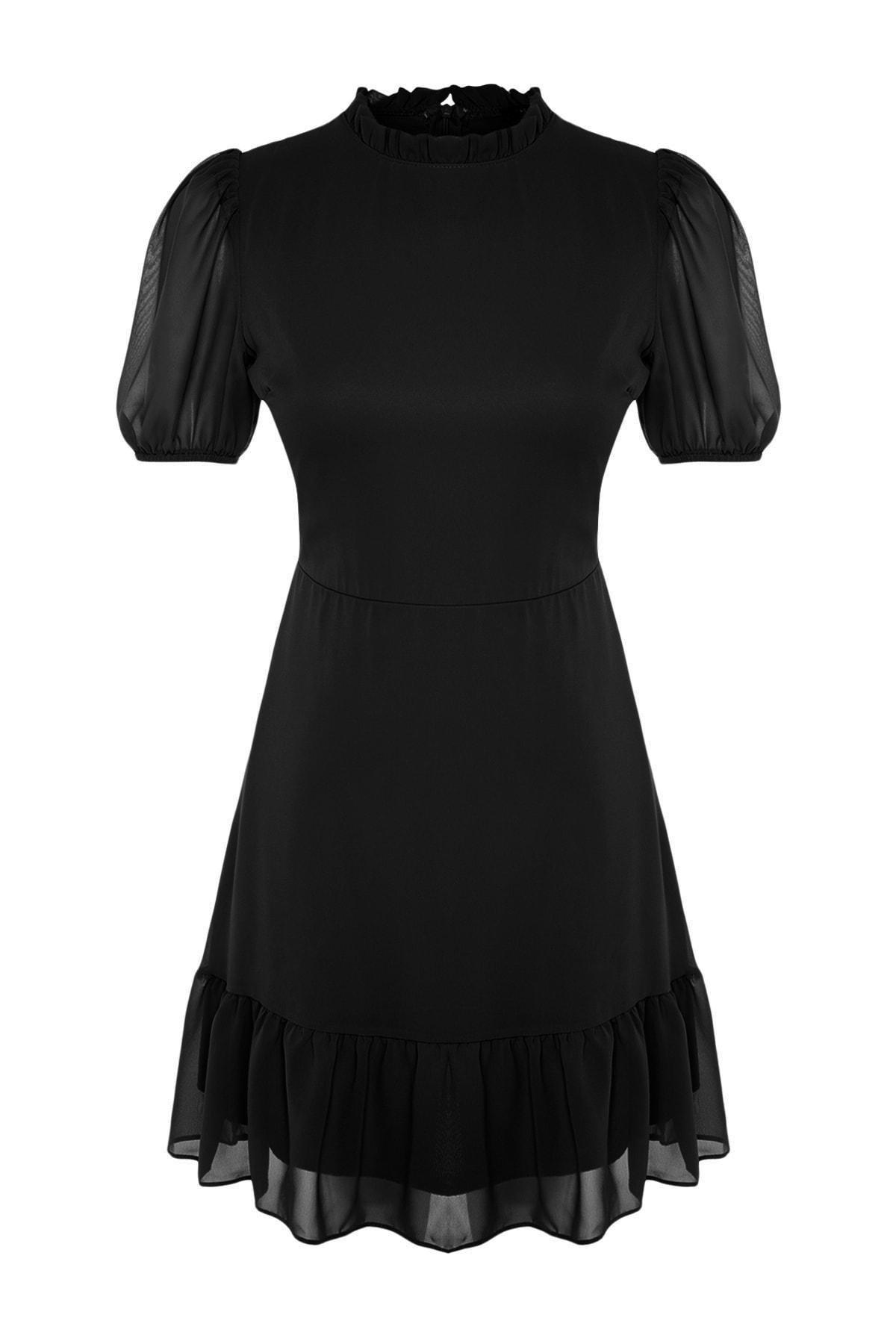 Black A-Line Dress, , large image number 5