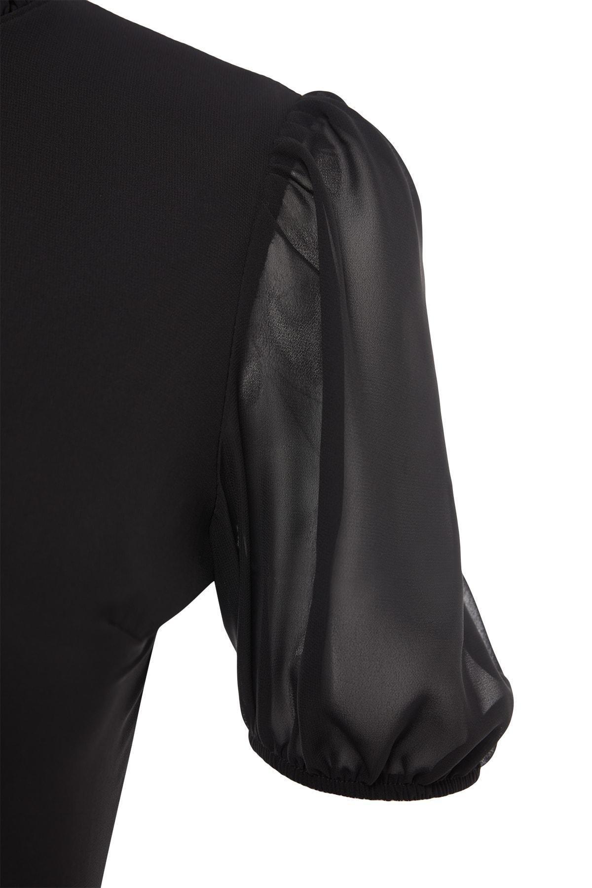 Black A-Line Dress, , large image number 6