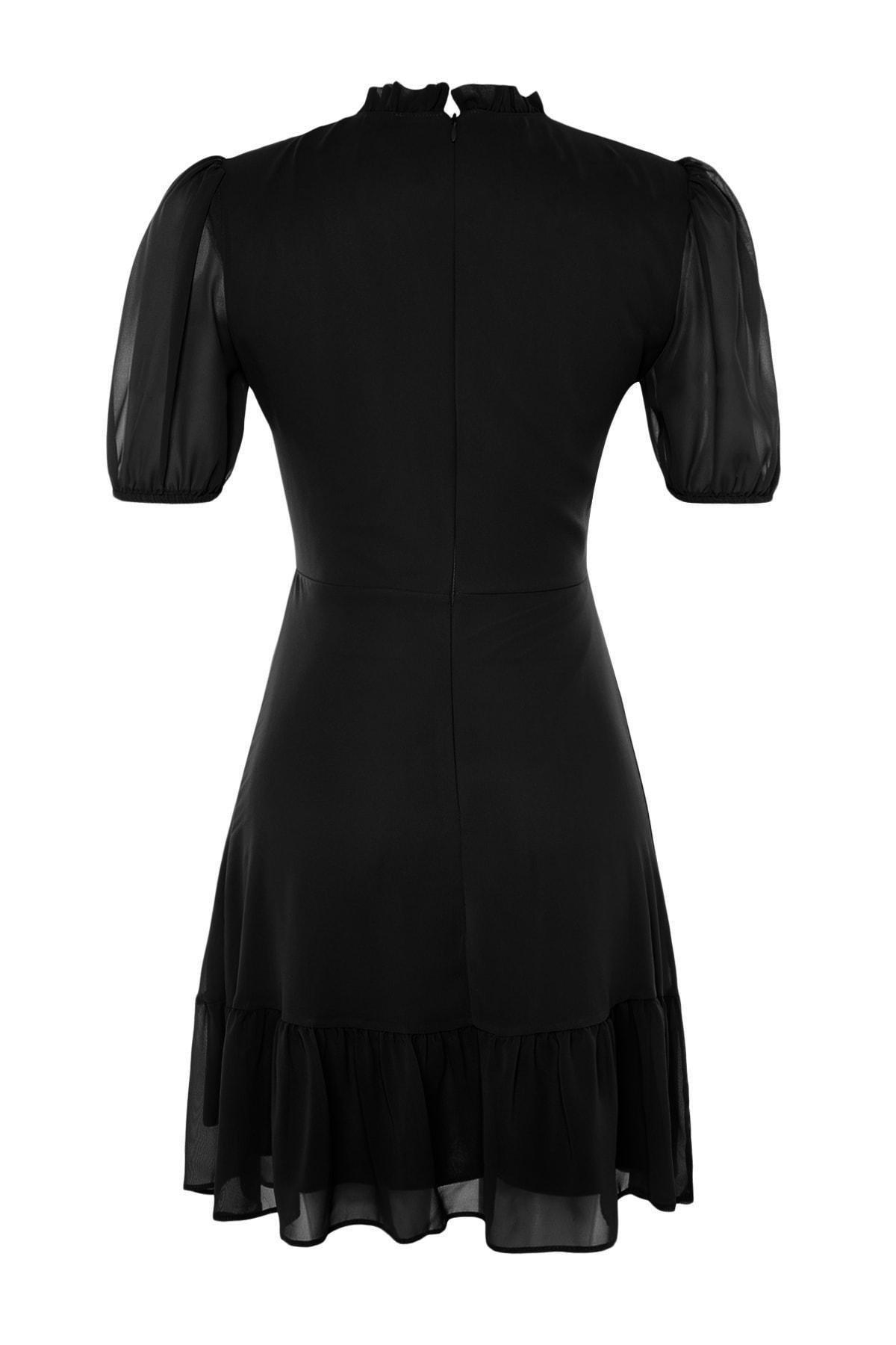 Black A-Line Dress, , large image number 7