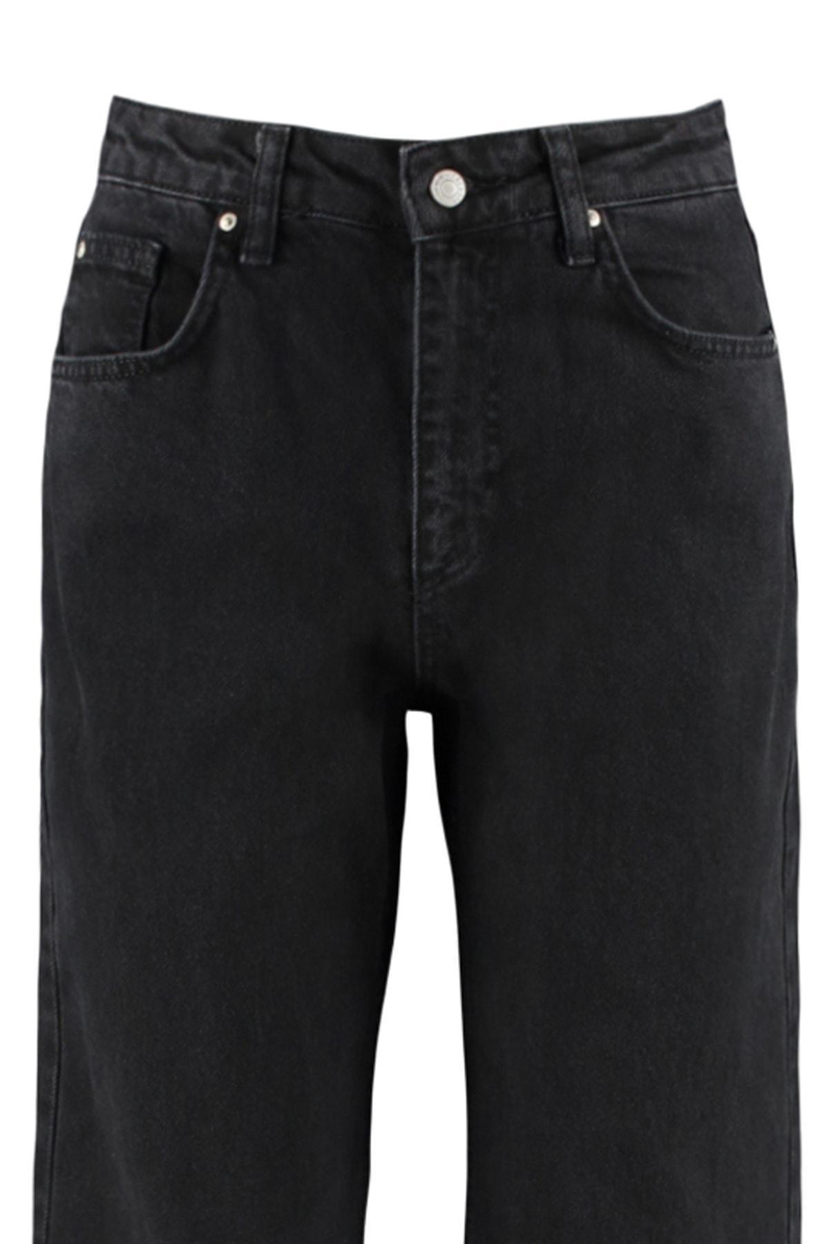 Black Wide Leg Jeans, , large image number 7