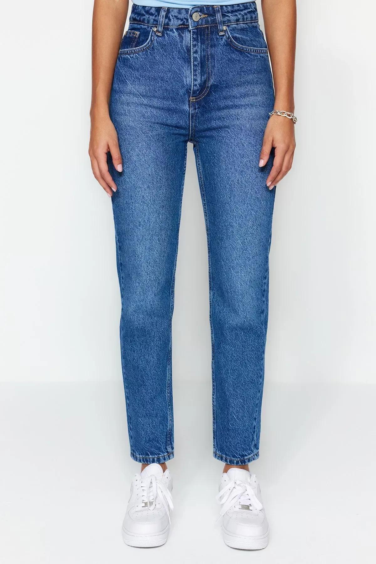 Blue Mom Jeans, , large image number 3