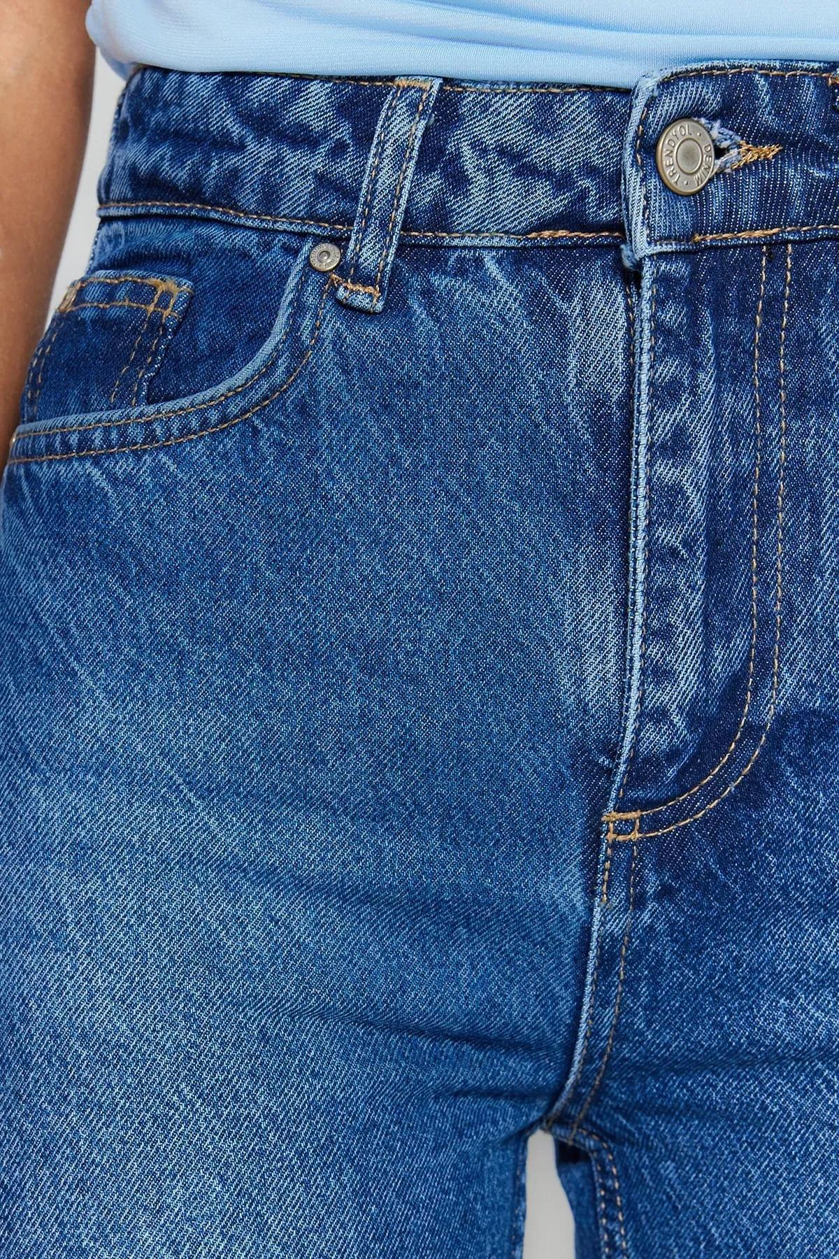 Blue Mom Jeans, , large image number 4