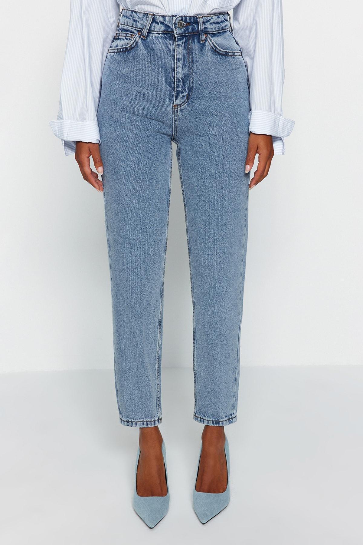 Trendyol - Blue Mom Jeans <br>