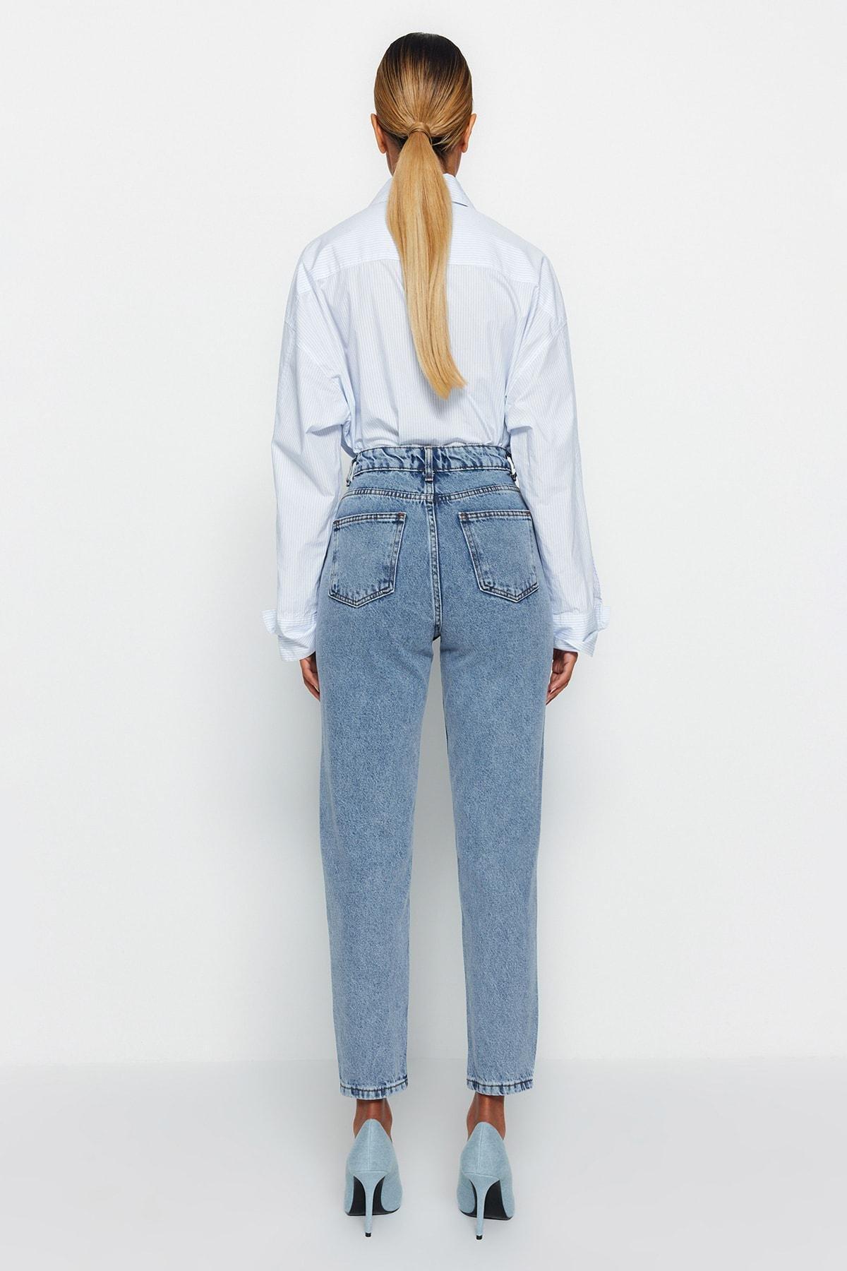 Blue Mom Jeans, , large image number 5