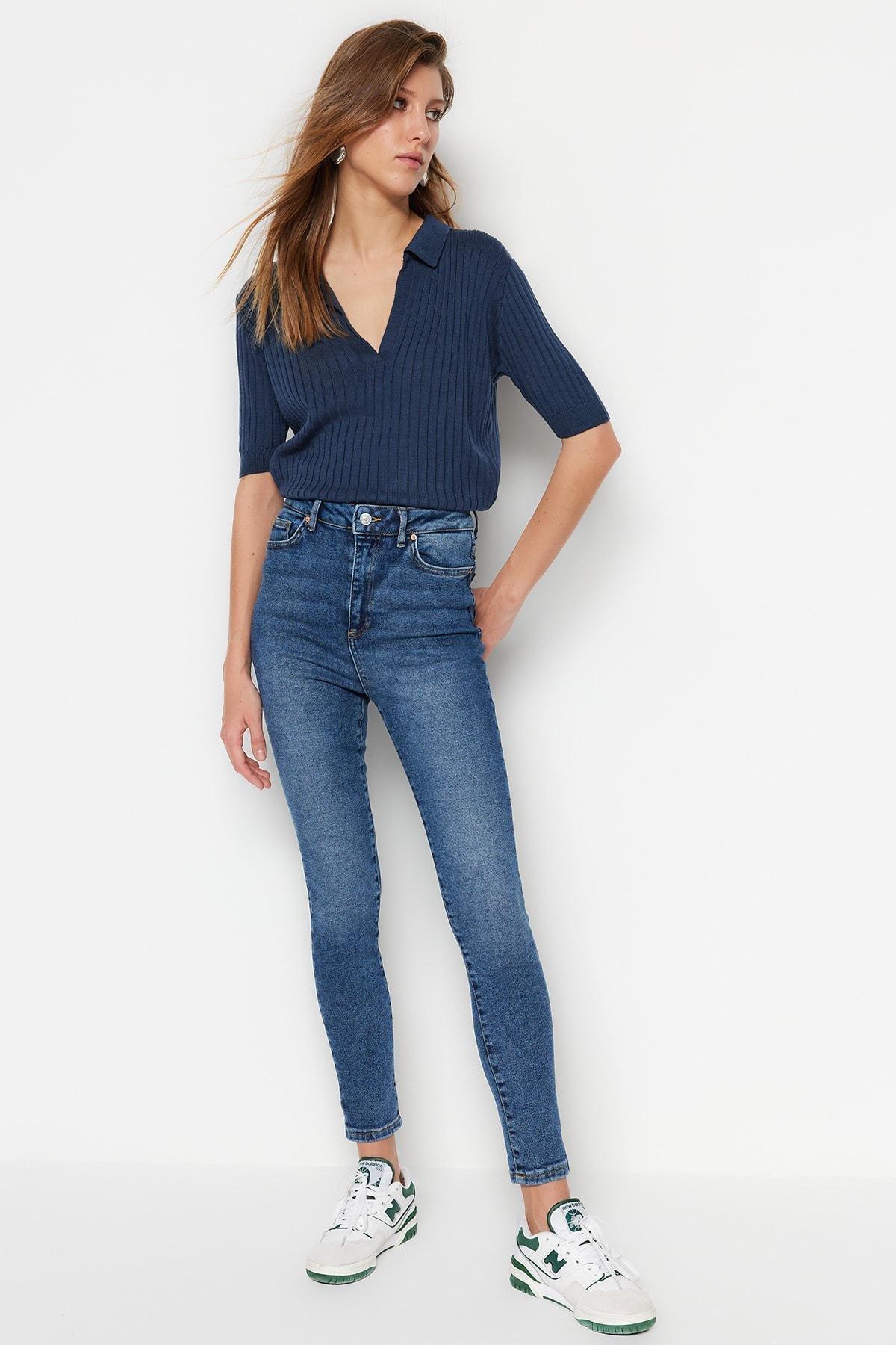 Blue Skinny Jeans, , large image number 3