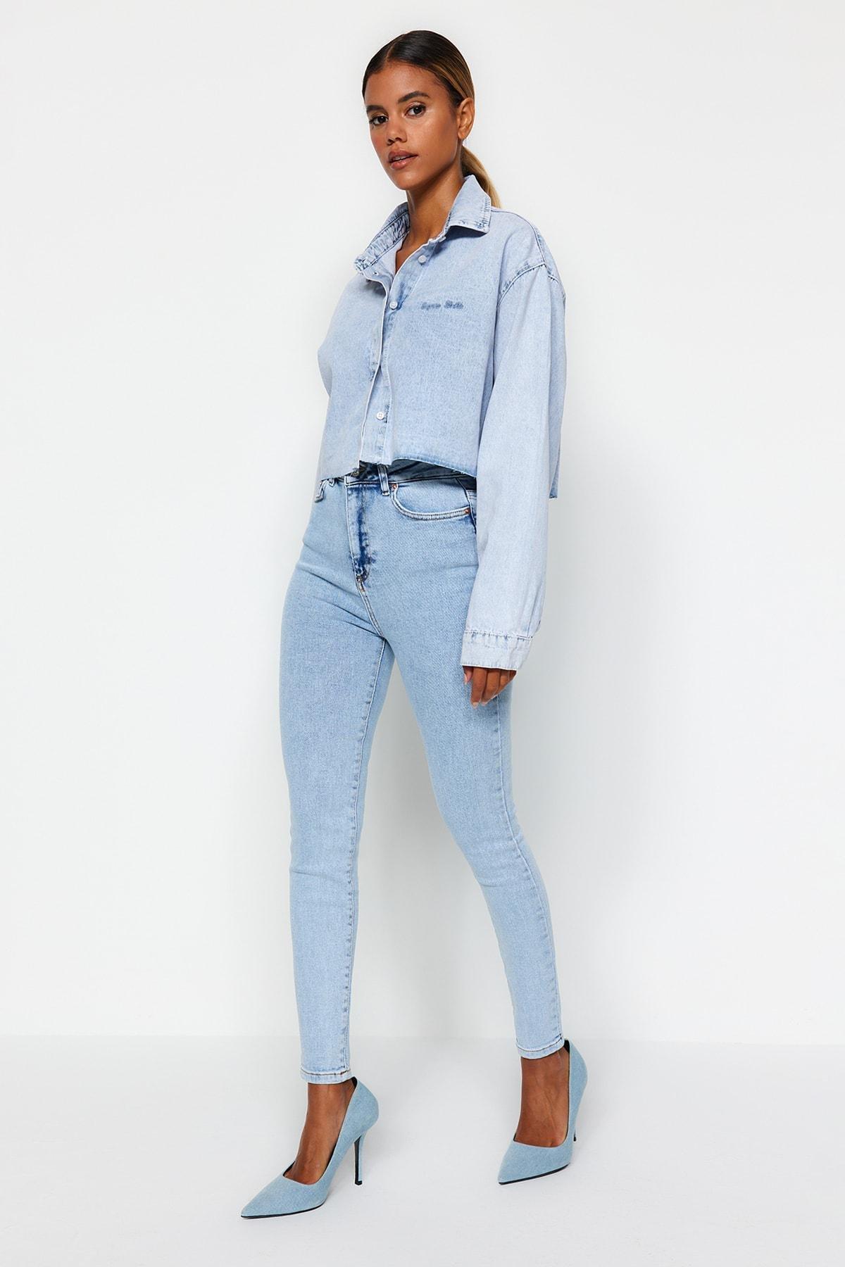 Blue Skinny Jeans, , large image number 4