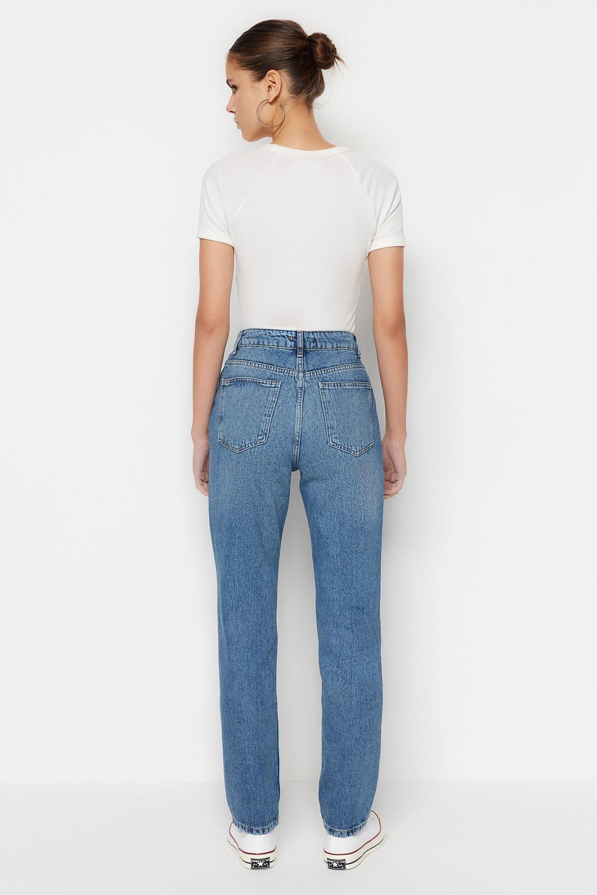 Blue Bootcut Jeans, , large image number 5
