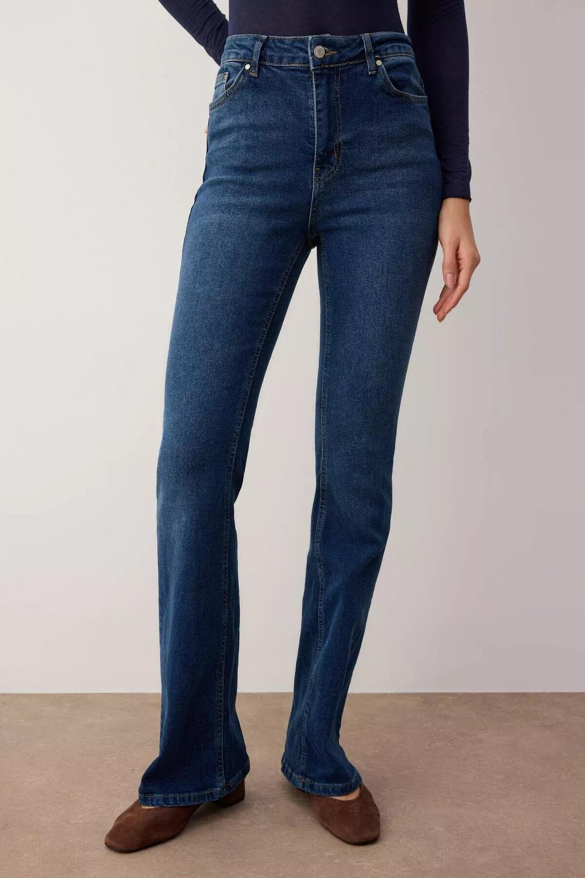 Black Mom Jeans, Blue, large image number 14
