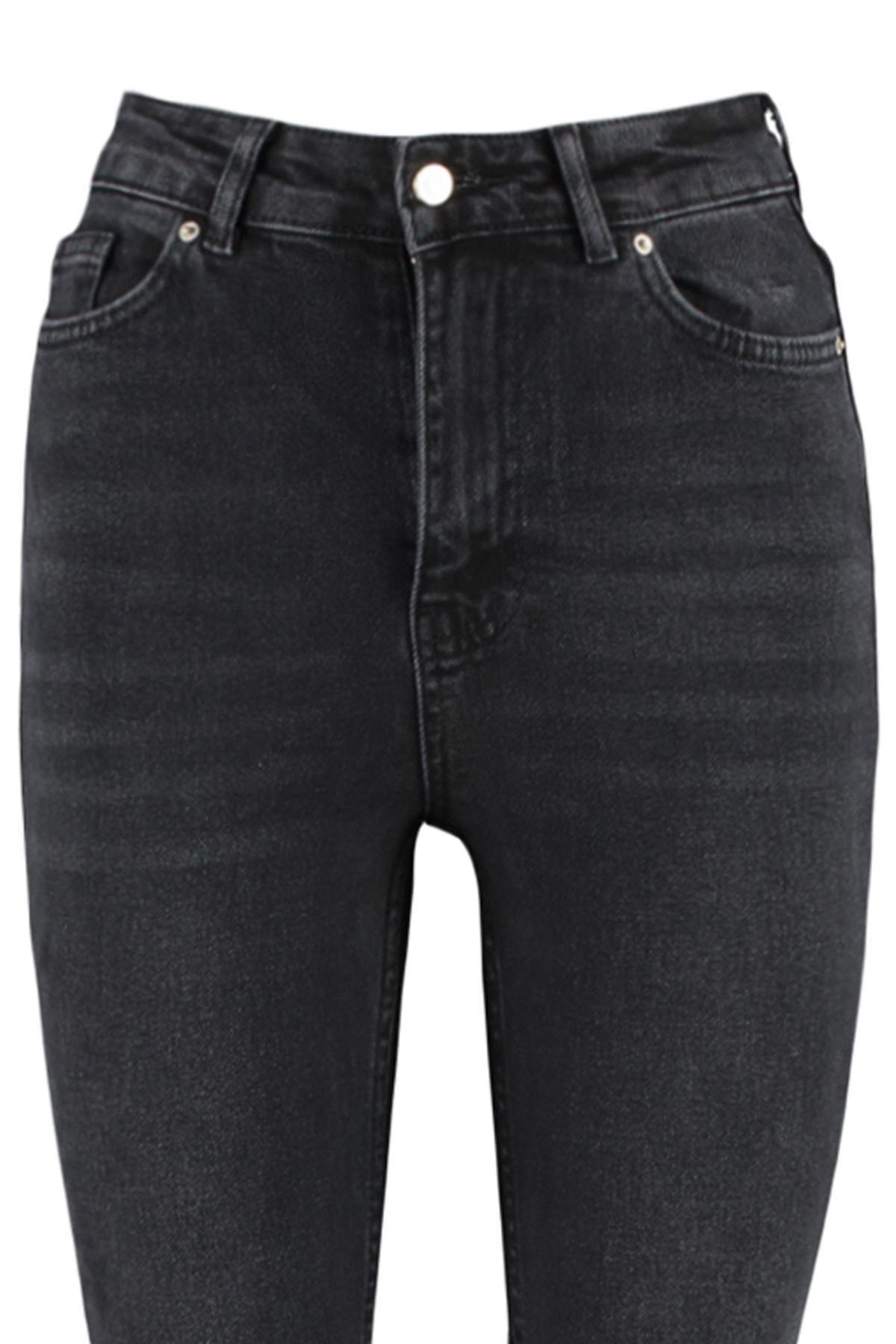 Black Wide Leg Jeans, , large image number 6