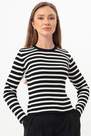 Lafaba - Black Striped Ribbed Knitwear Sweater